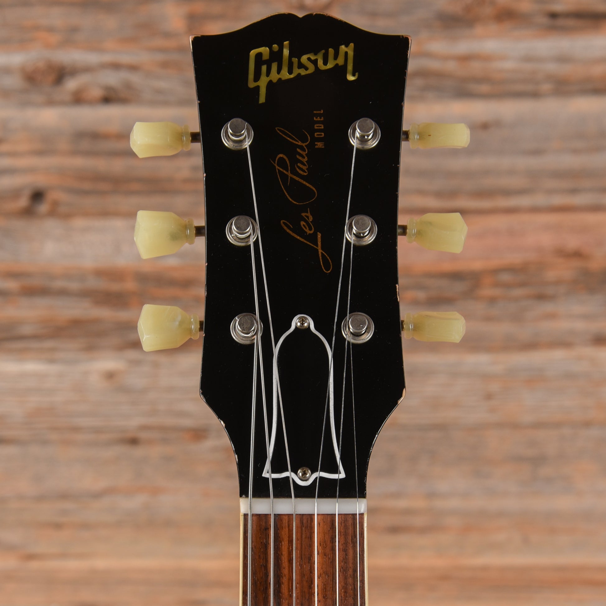 Gibson Custom Painted Over Series '58 Les Paul Standard Reissue Ebony Over Gold 2017 Electric Guitars / Solid Body