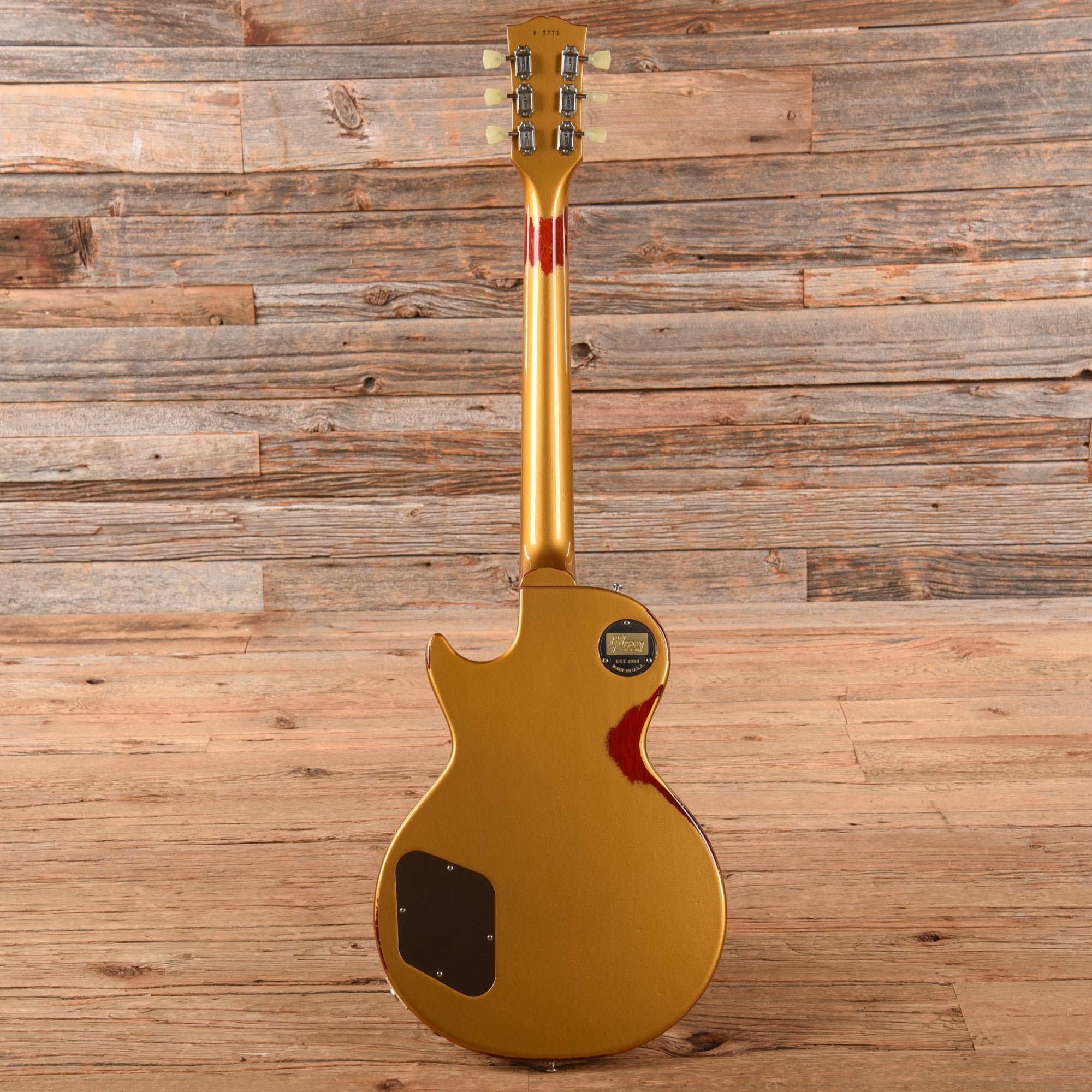 Gibson Custom Painted Over Series '58 Les Paul Standard Reissue Gold Over Cherry Sunburst 2017 Electric Guitars / Solid Body
