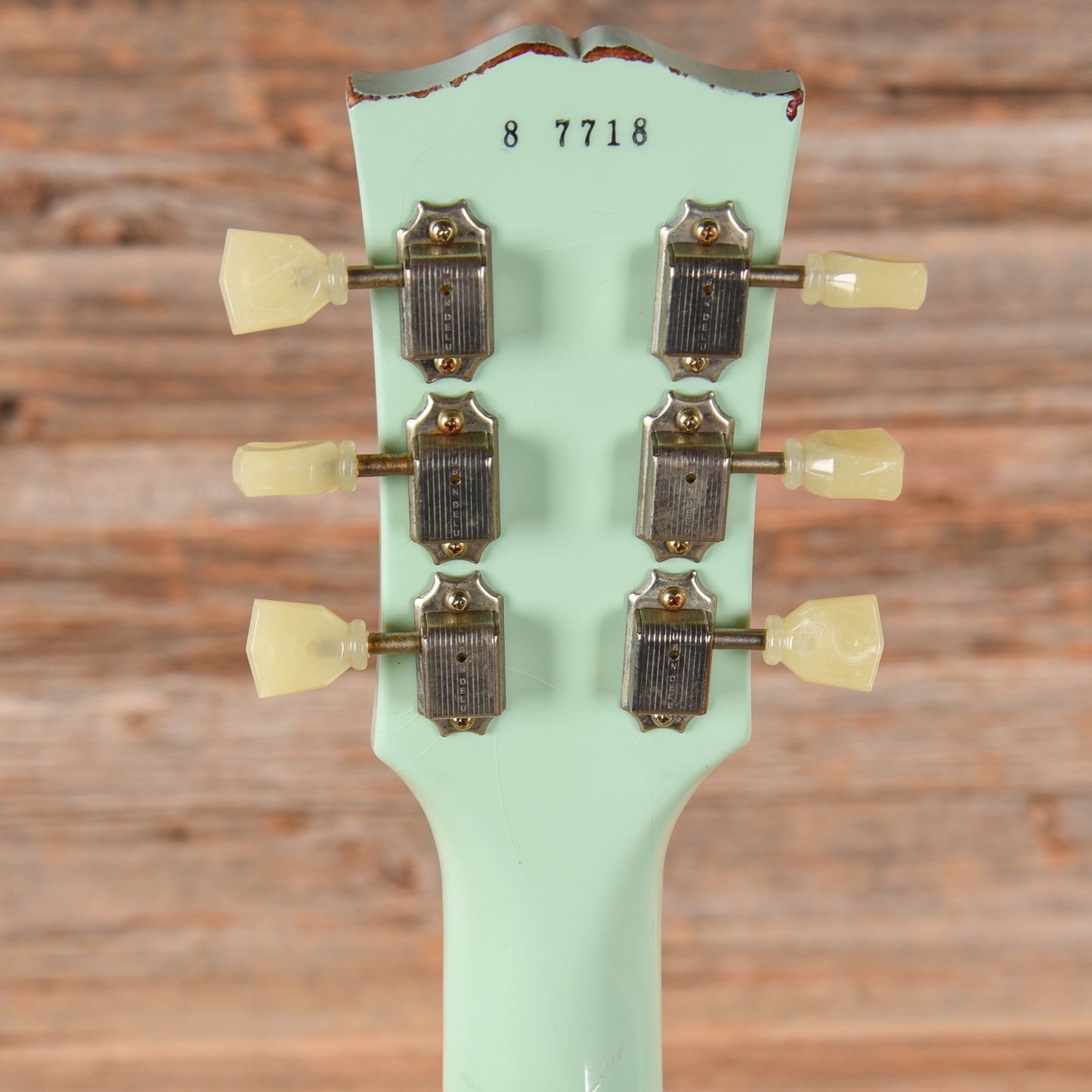 Gibson Custom Painted Over Series '58 Les Paul Standard Reissue Kerry Green Over Dark Sunburst 2017 Electric Guitars / Solid Body