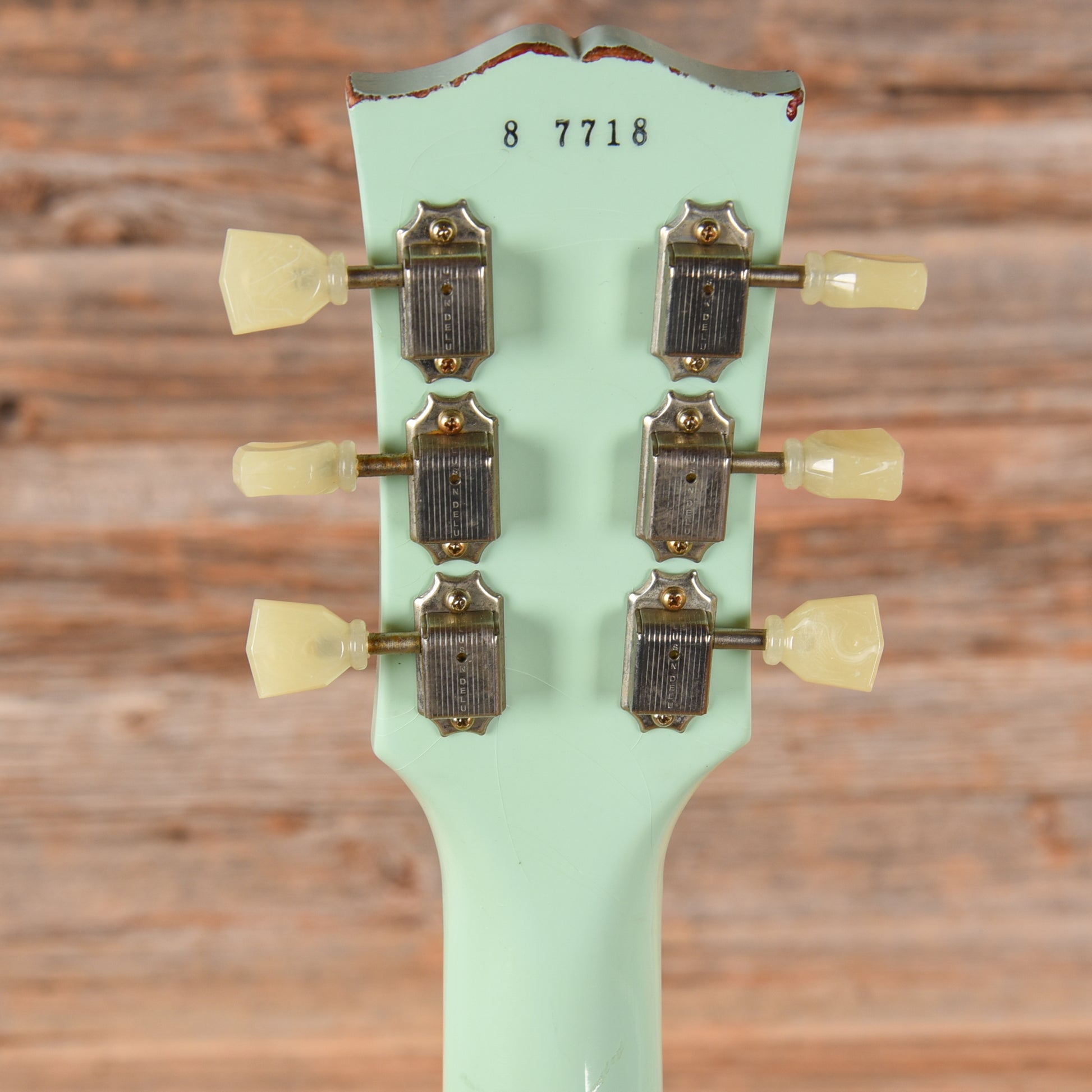 Gibson Custom Painted Over Series '58 Les Paul Standard Reissue Kerry Green Over Dark Sunburst 2017 Electric Guitars / Solid Body