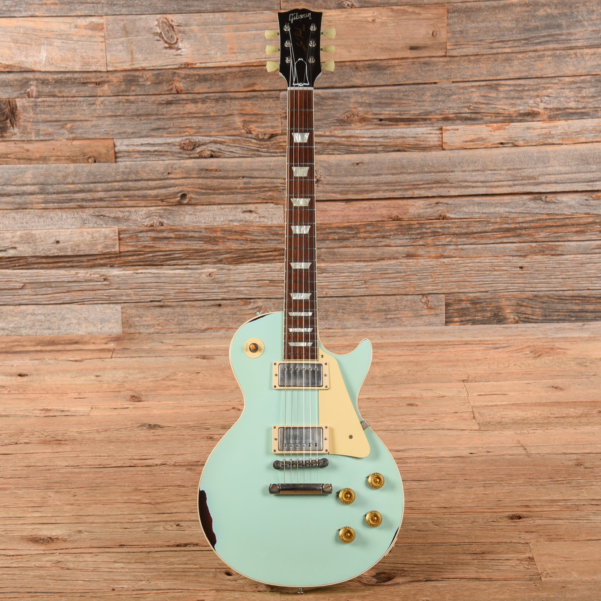 Gibson Custom Painted Over Series '58 Les Paul Standard Reissue Kerry Green Over Dark Sunburst 2017 Electric Guitars / Solid Body