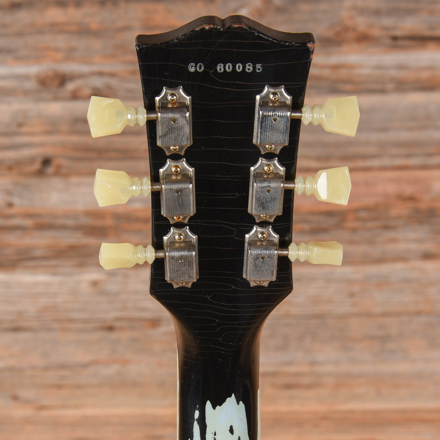 Gibson Custom Painted Over Series '60 Les Paul Standard Reissue Ebony Over Frosted Blue 2016 Electric Guitars / Solid Body