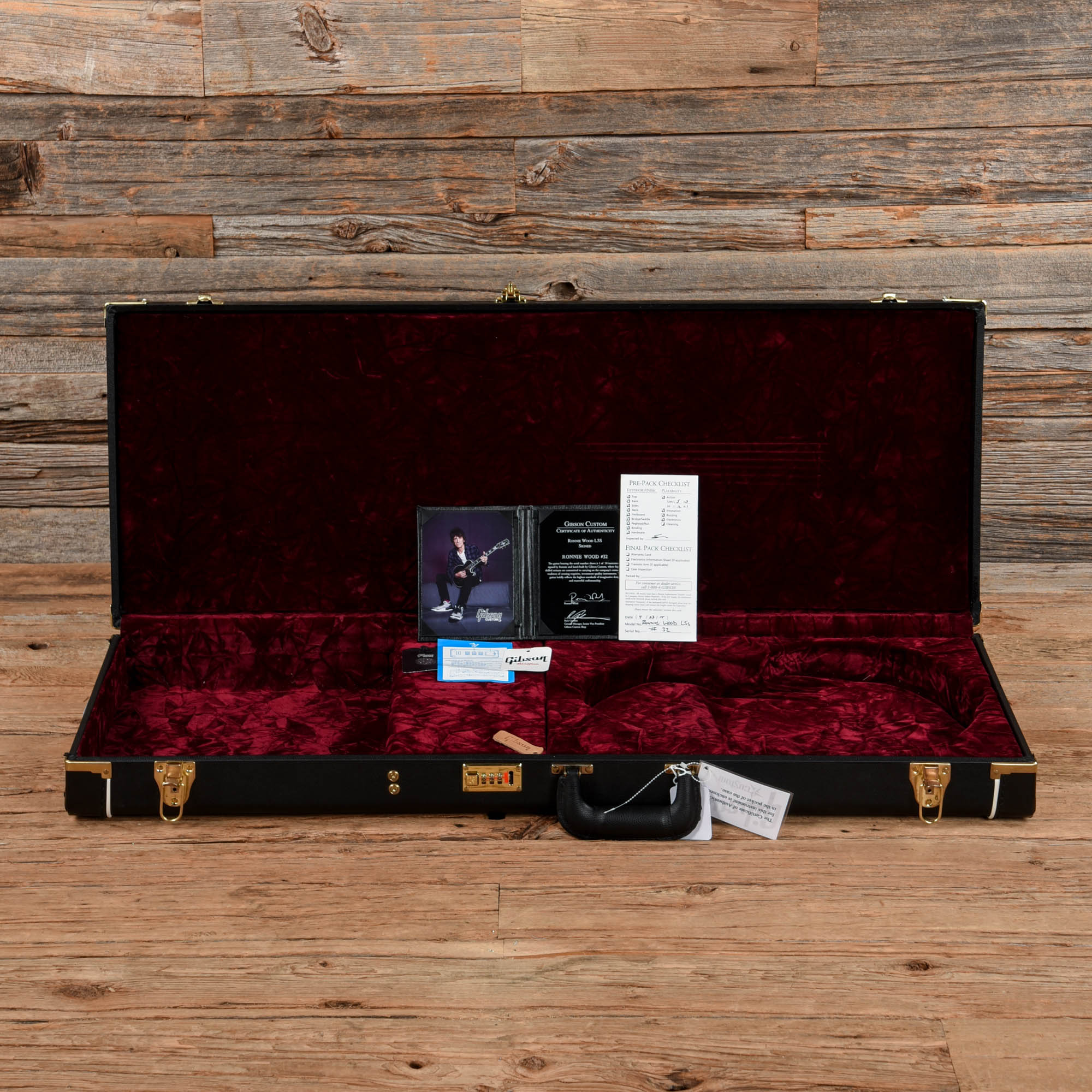 Custom Ron Gibson Custom Ron Wood Signature L5S Ebony 2015 – Chicago Music Exchange