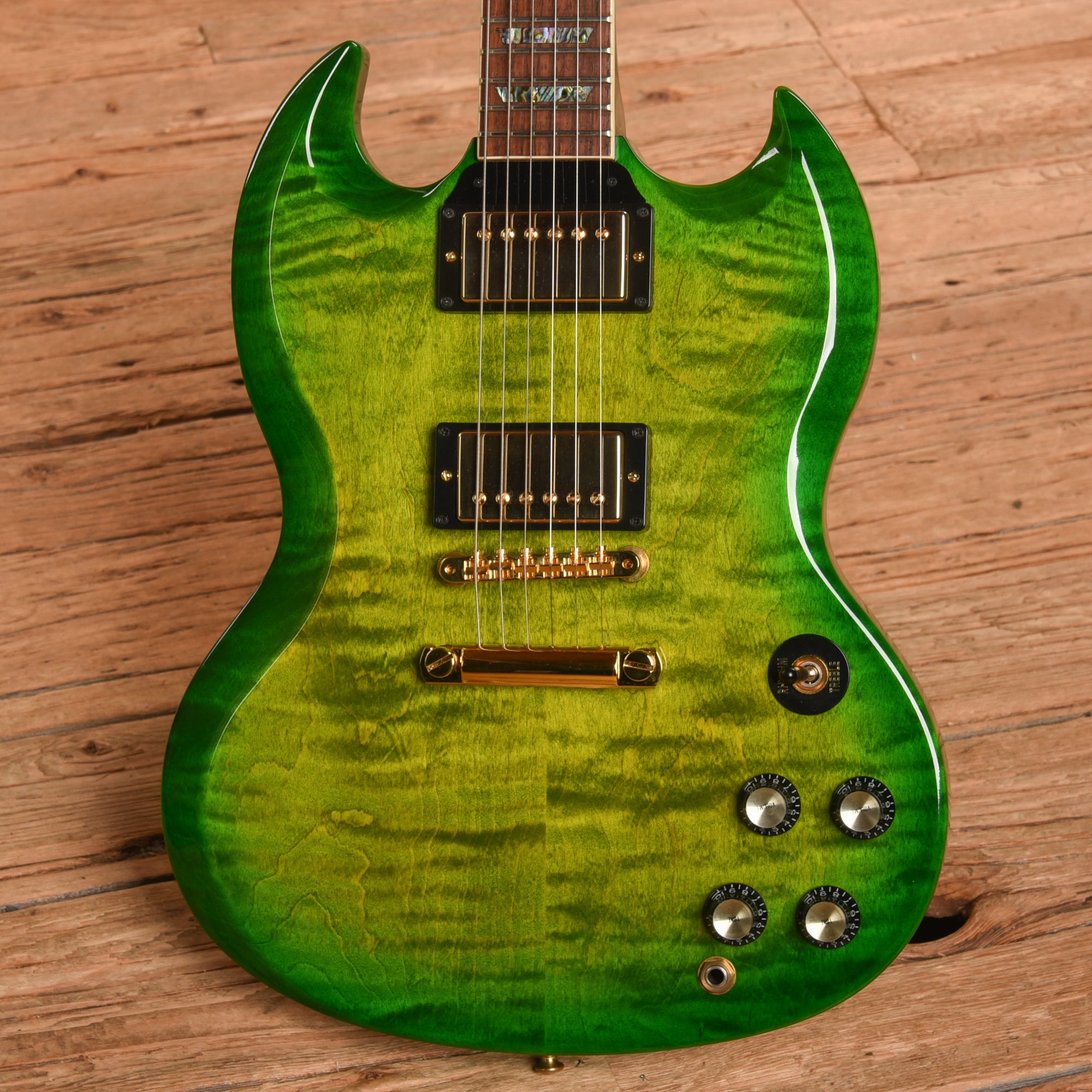 Gibson Custom SG Elegant Figured Iguana Burst Electric Guitars / Solid Body