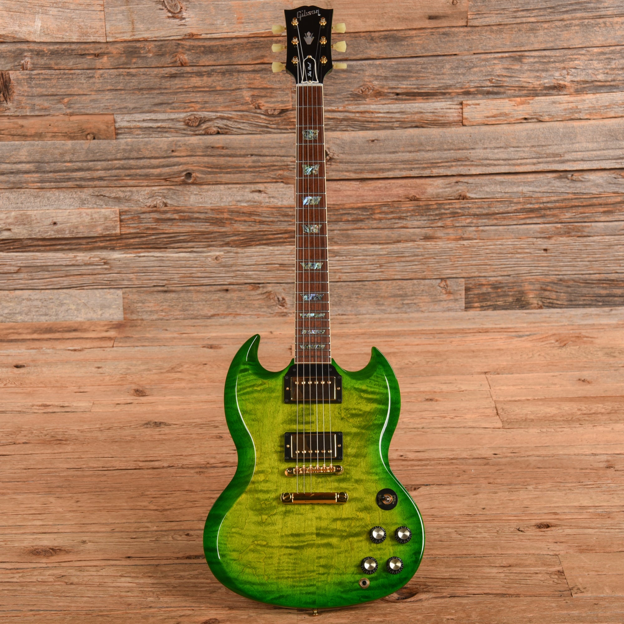 Gibson Custom SG Elegant Figured Iguana Burst Electric Guitars / Solid Body