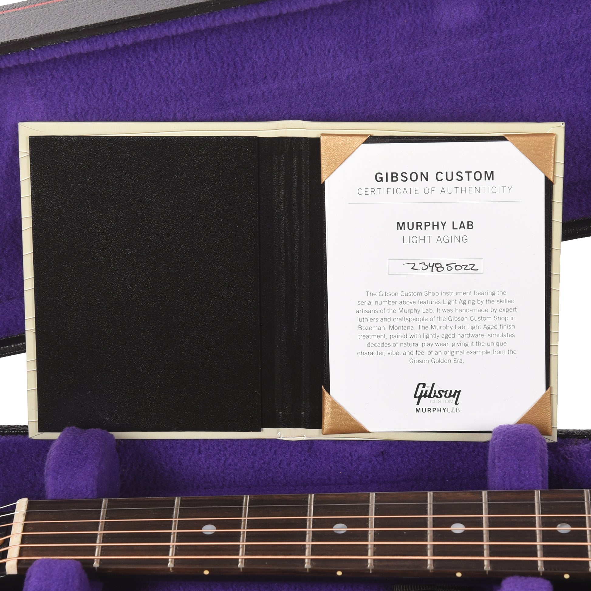 Gibson Custom Shop 1933 L-00 Ebony Murphy Lab Light Aged Electric Guitars / Solid Body