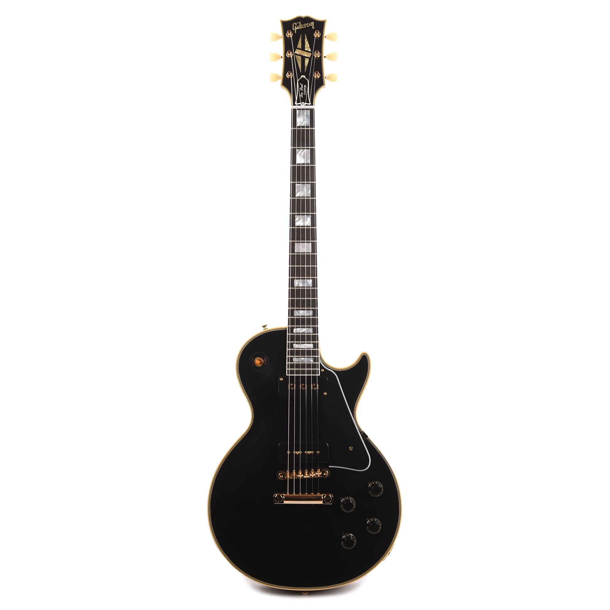Gibson Custom Shop 1954 Les Paul Custom Staple Pickup Reissue Ebony VOS Electric Guitars / Solid Body