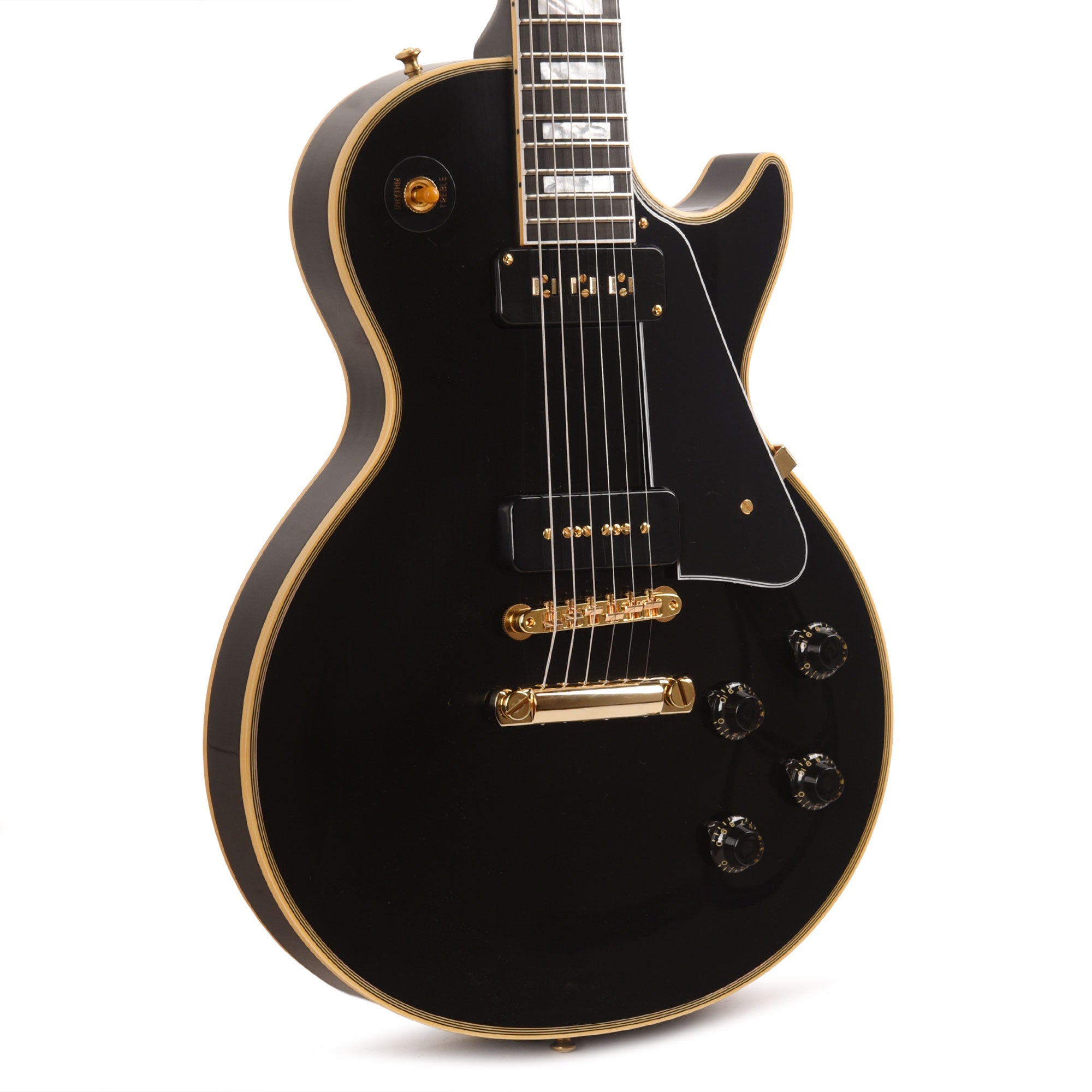 Gibson Custom Shop 1954 Les Paul Custom Staple Pickup Reissue Ebony VOS Electric Guitars / Solid Body