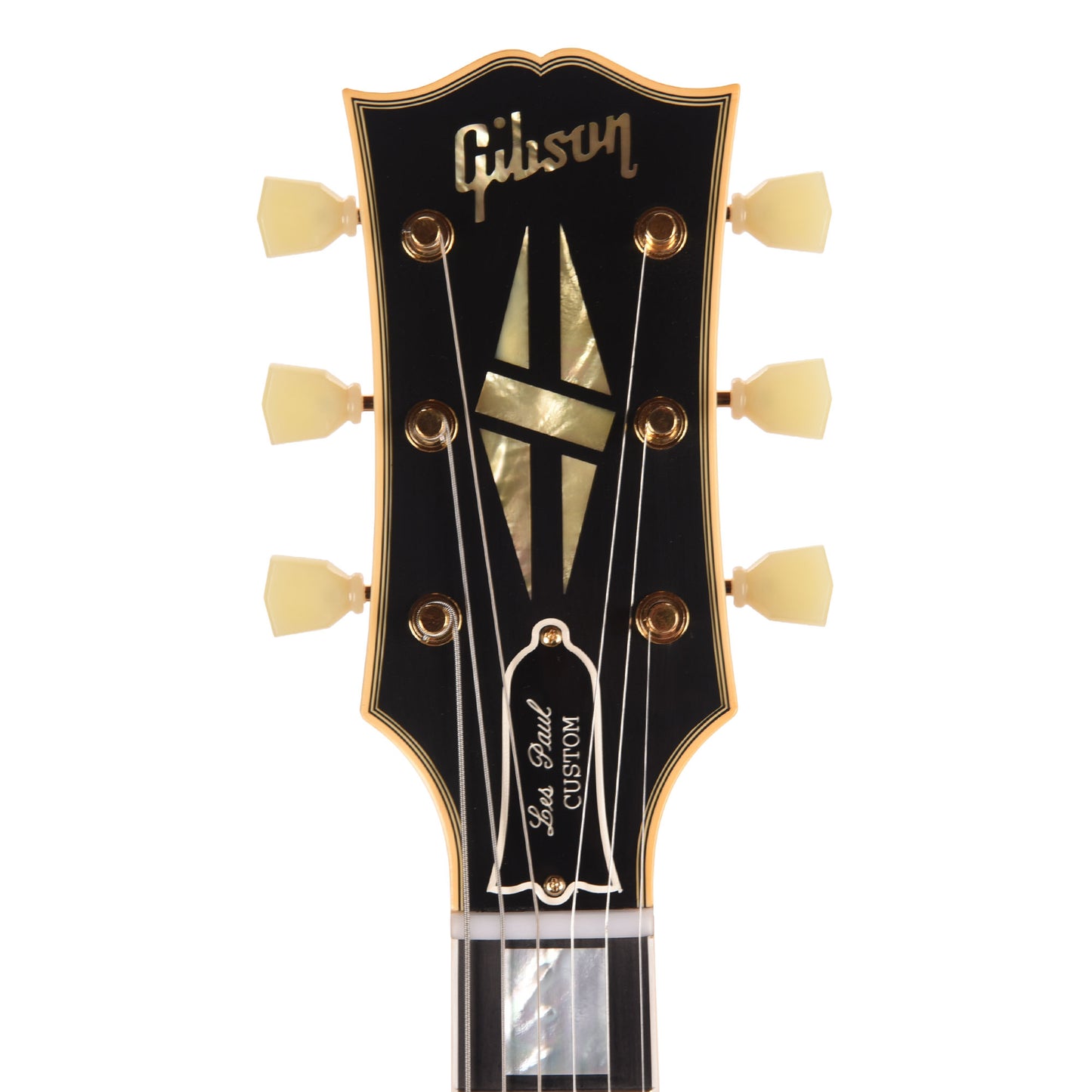 Gibson Custom Shop 1954 Les Paul Custom Staple Pickup Reissue Ebony VOS Electric Guitars / Solid Body