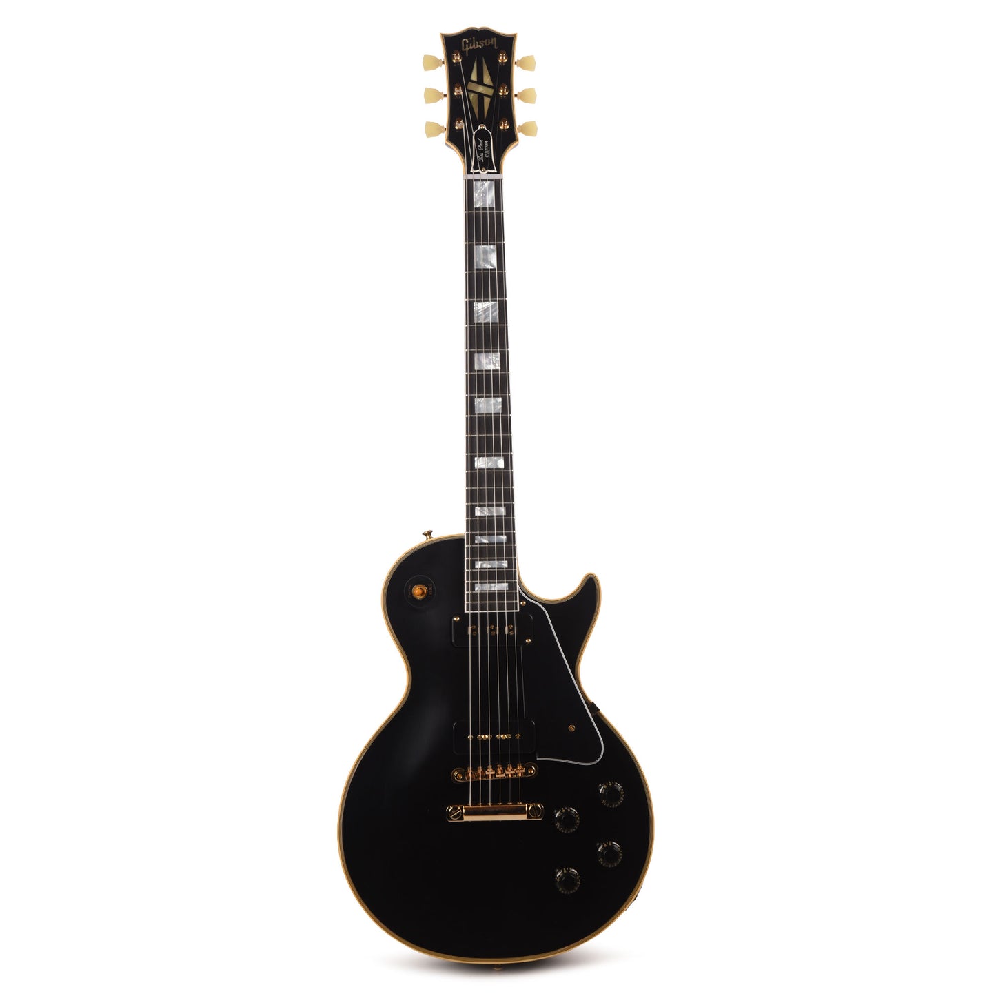 Gibson Custom Shop 1954 Les Paul Custom Staple Pickup Reissue Ebony VOS Electric Guitars / Solid Body