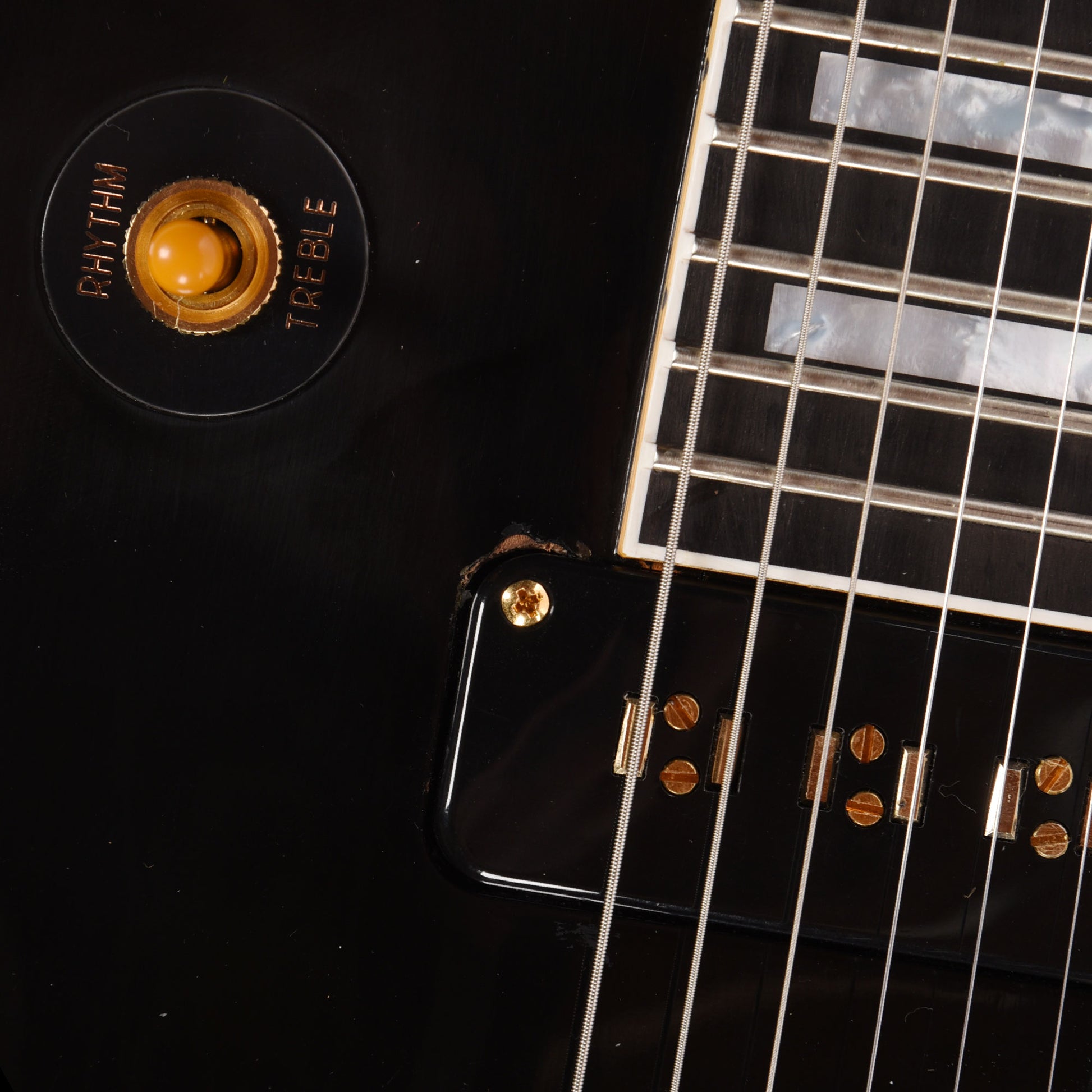 Gibson Custom Shop 1954 Les Paul Custom Staple Pickup Reissue Ebony VOS Electric Guitars / Solid Body
