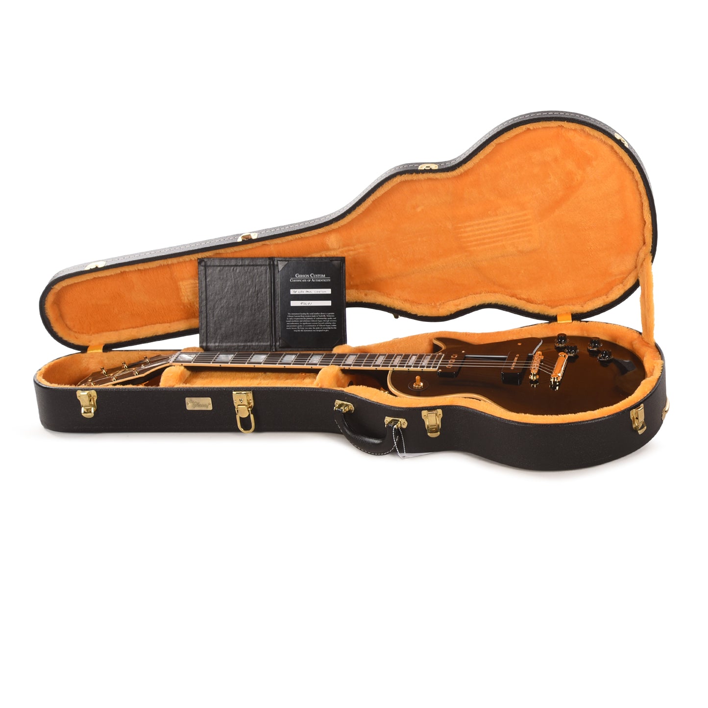 Gibson Custom Shop 1954 Les Paul Custom Staple Pickup Reissue Ebony VOS Electric Guitars / Solid Body