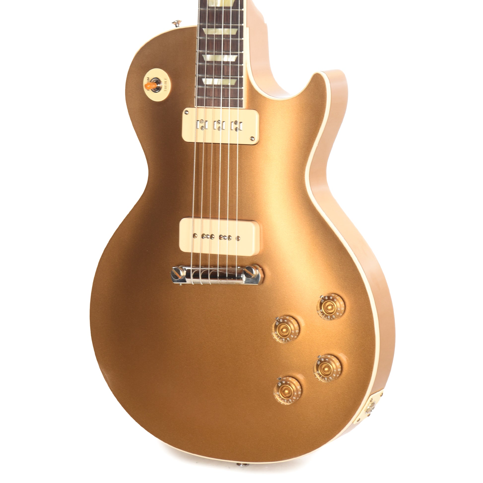 Gibson Custom Shop 1954 Les Paul Goldtop VOS w/Staple Pickup & P90 Electric Guitars / Solid Body