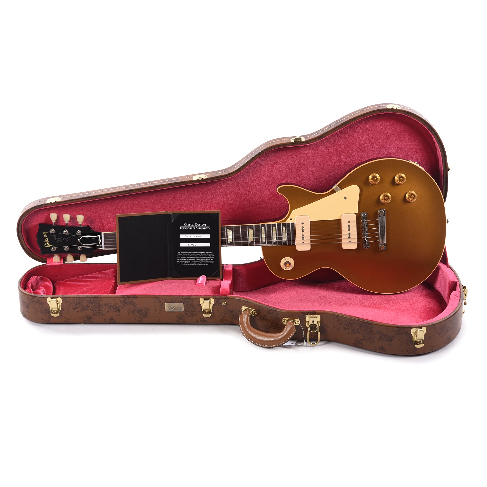 Gibson Custom Shop 1956 Les Paul Goldtop Darkback VOS w/60 V2 Neck Profile Electric Guitars / Solid Body