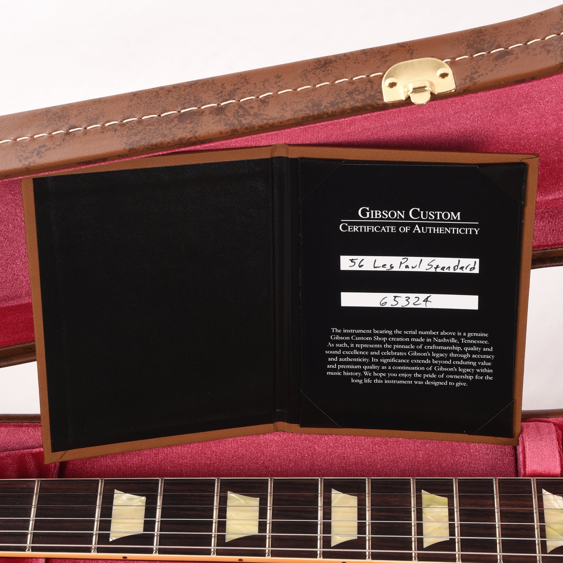 Gibson Custom Shop 1956 Les Paul Goldtop Darkback VOS w/60 V2 Neck Profile Electric Guitars / Solid Body