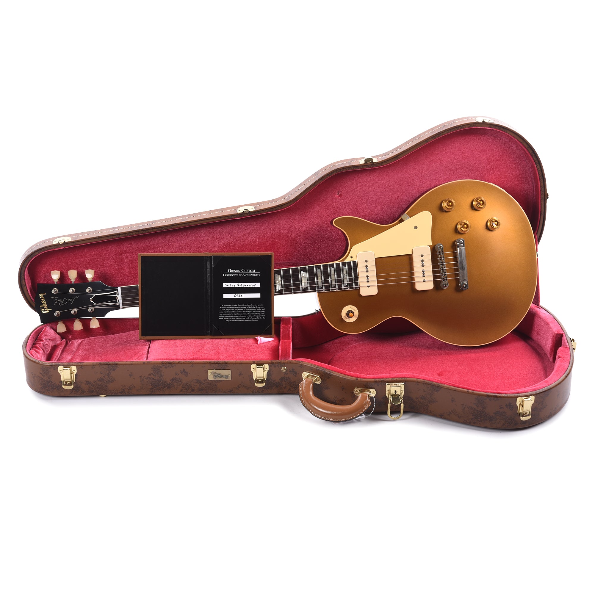 Gibson Custom Shop 1956 Les Paul Goldtop Darkback VOS w/60 V2 Neck Profile Electric Guitars / Solid Body