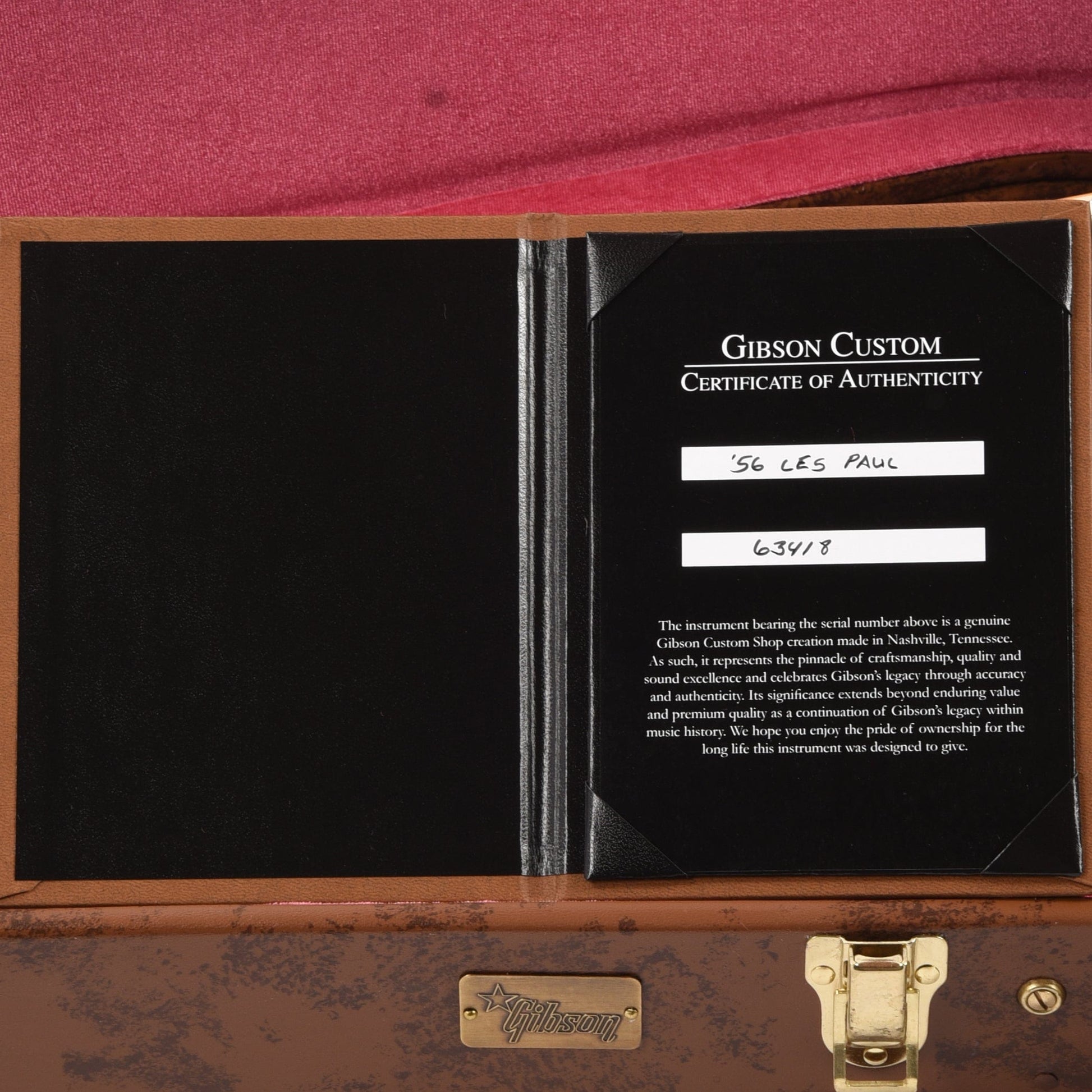 Gibson Custom Shop 1956 Les Paul Goldtop Darkback VOS w/60 V2 Neck Profile Electric Guitars / Solid Body