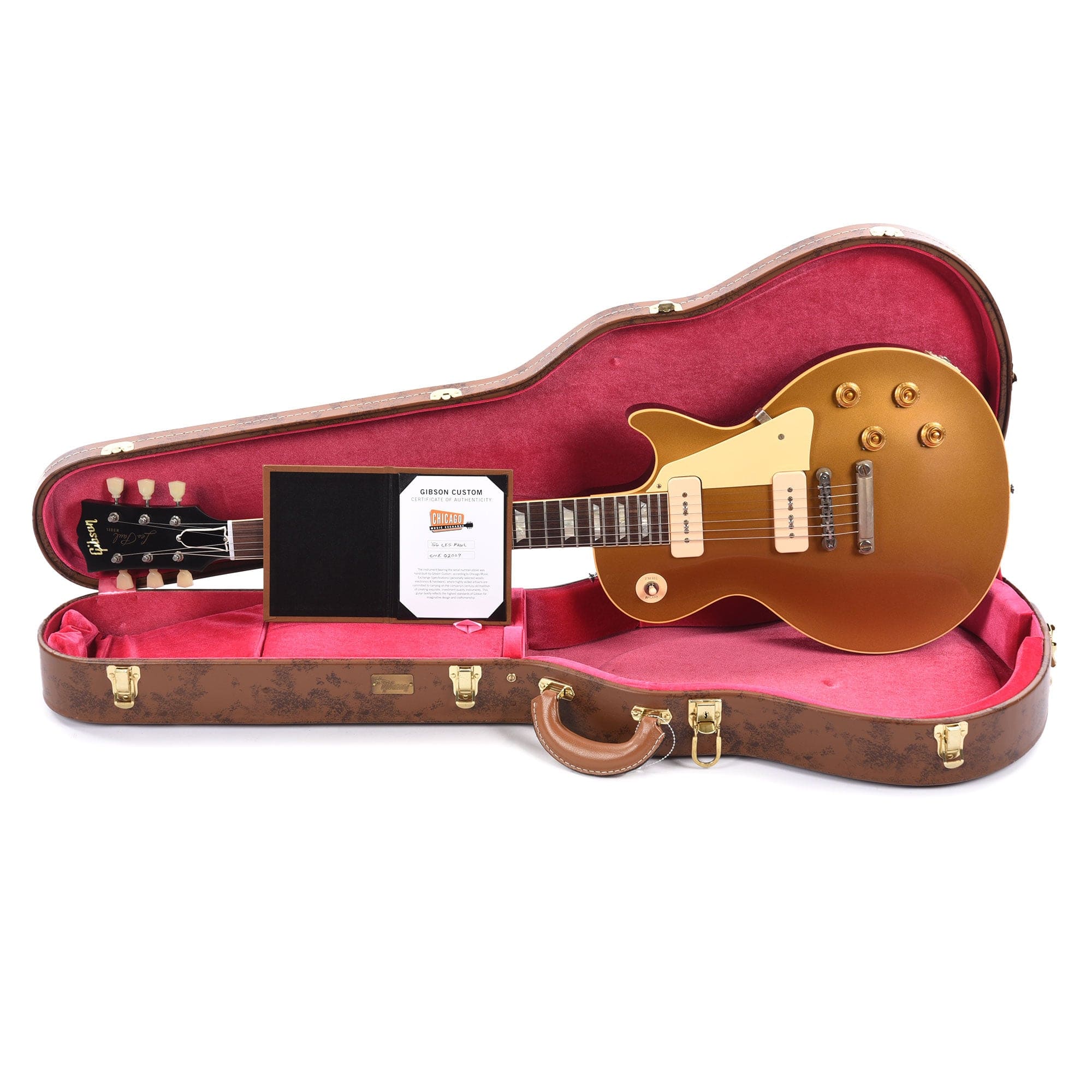 Gibson Custom Shop 1956 Les Paul Goldtop Darkback VOS w/60 V2 Neck Profile Electric Guitars / Solid Body