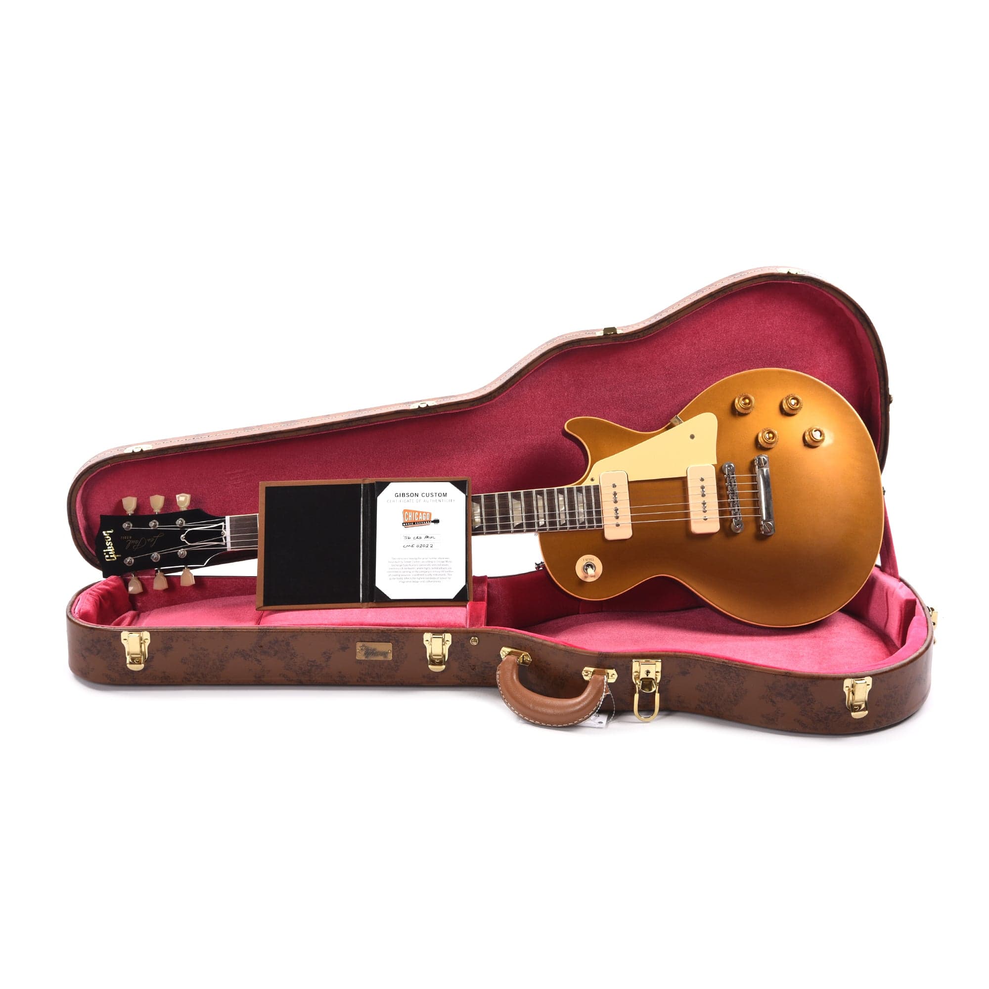 Gibson Custom Shop 1956 Les Paul Goldtop Darkback VOS w/60 V2 Neck Profile Electric Guitars / Solid Body