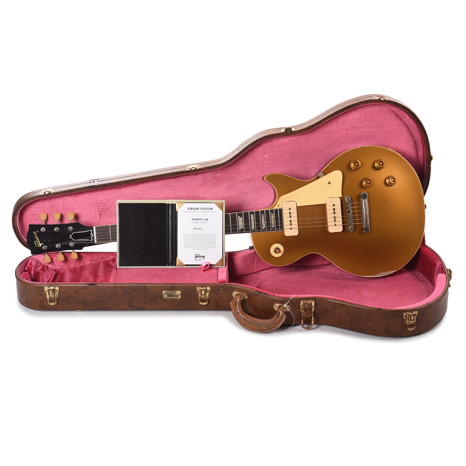 Gibson Custom Shop 1956 Les Paul Goldtop Reissue Double Gold Ultralight Back Murphy Lab Heavy Aged Electric Guitars / Solid Body