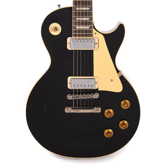 Gibson Custom Shop 1956 Les Paul Standard Antique Ebony Top/Dark Back Murphy Lab Light Aged w/Mini Humbuckers Electric Guitars / Solid Body