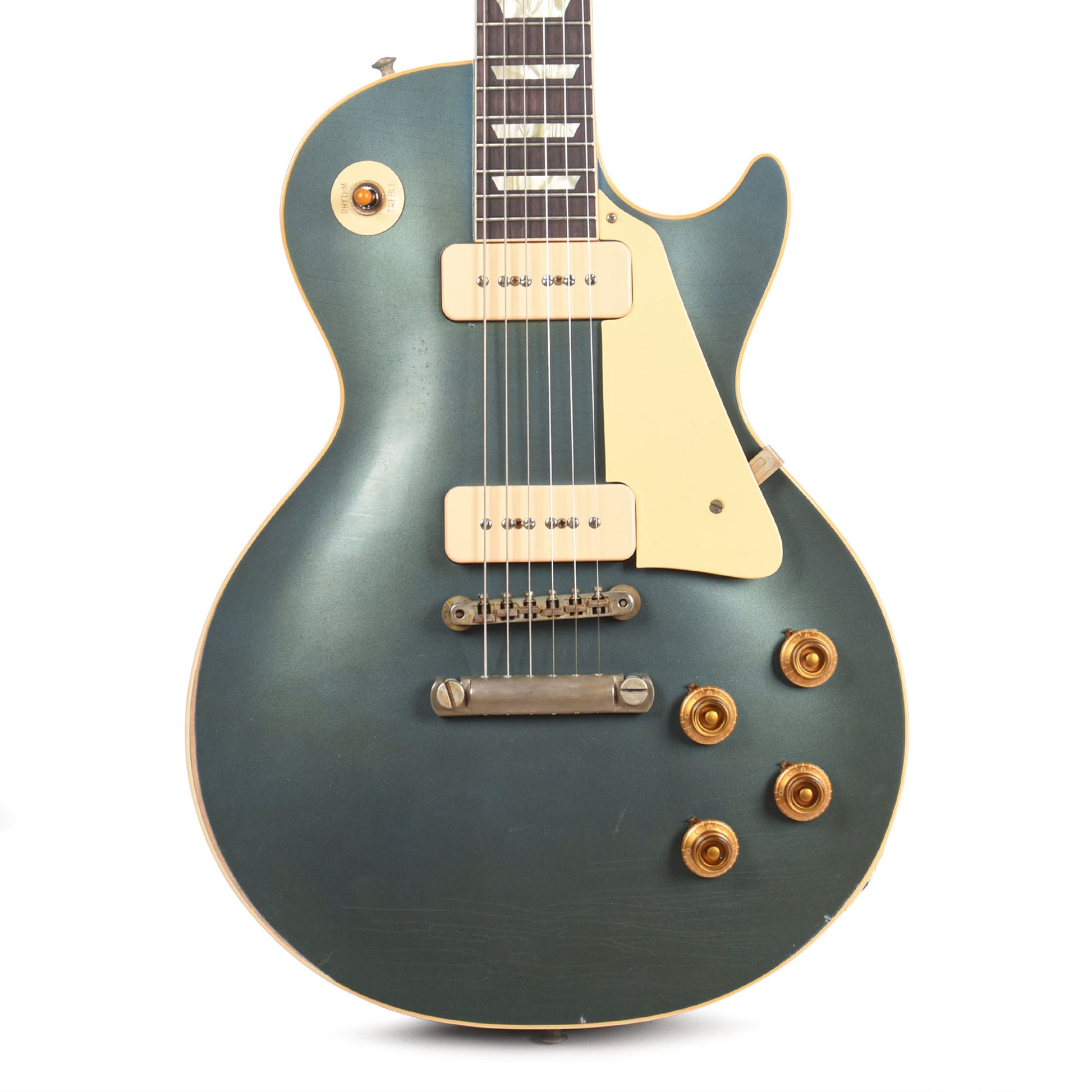Gibson Custom Shop 1956 Les Paul Standard Antique Pelham Blue Murphy Lab Light Aged w/P90 Pickups Electric Guitars / Solid Body