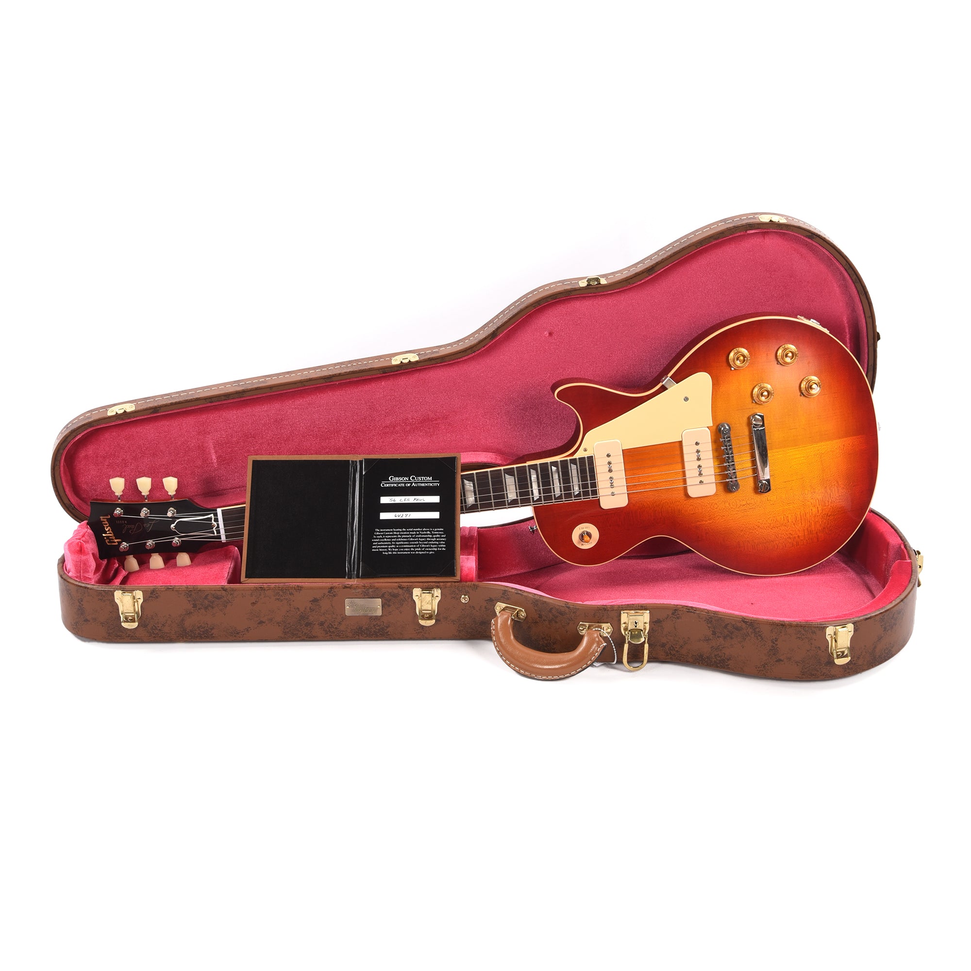 Gibson Custom Shop 1956 Les Paul Standard Heavy Antique Factory Burst VOS w/P90 Pickups Electric Guitars / Solid Body