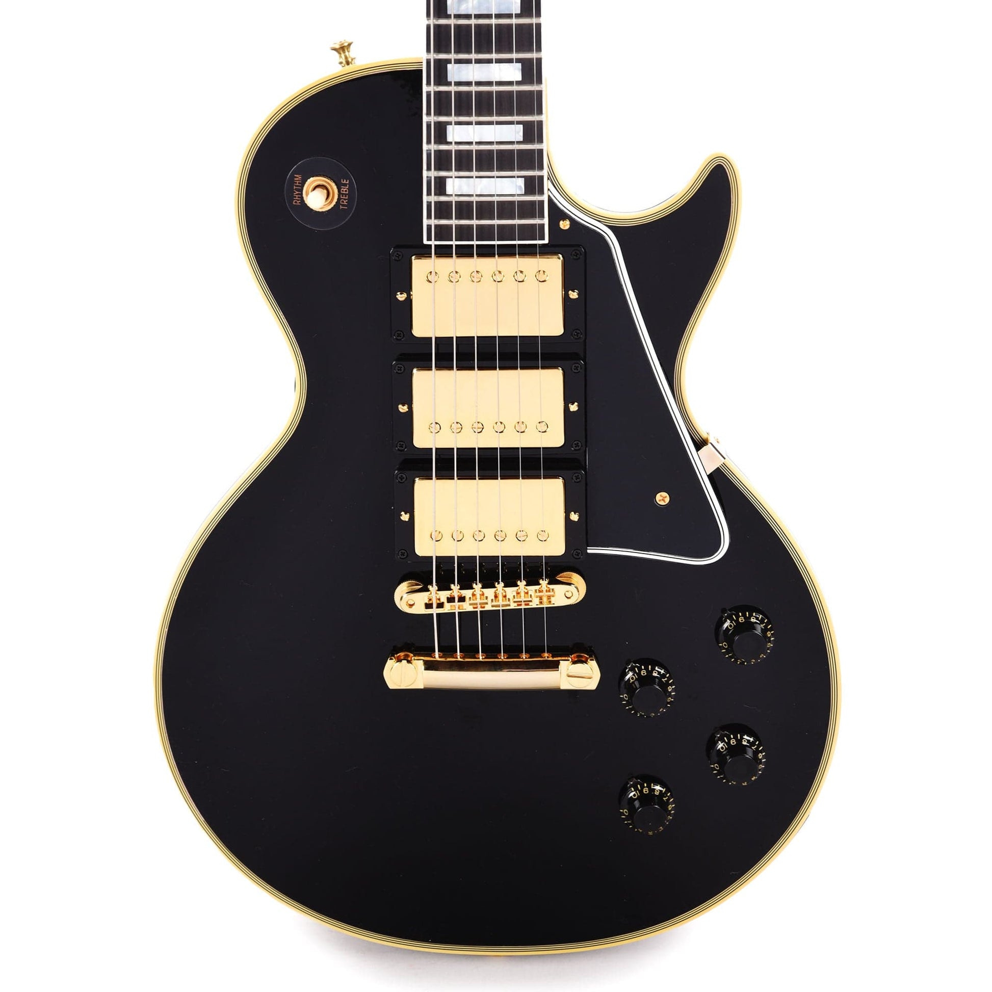 Gibson Custom Shop 1957 Les Paul Custom 3-Pickup Ebony Gloss Electric Guitars / Solid Body