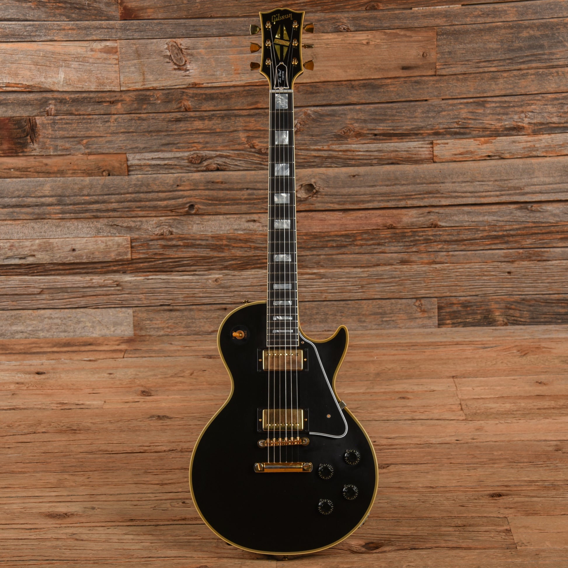 Gibson Custom Shop 1957 Les Paul Custom Ebony Electric Guitars / Solid Body