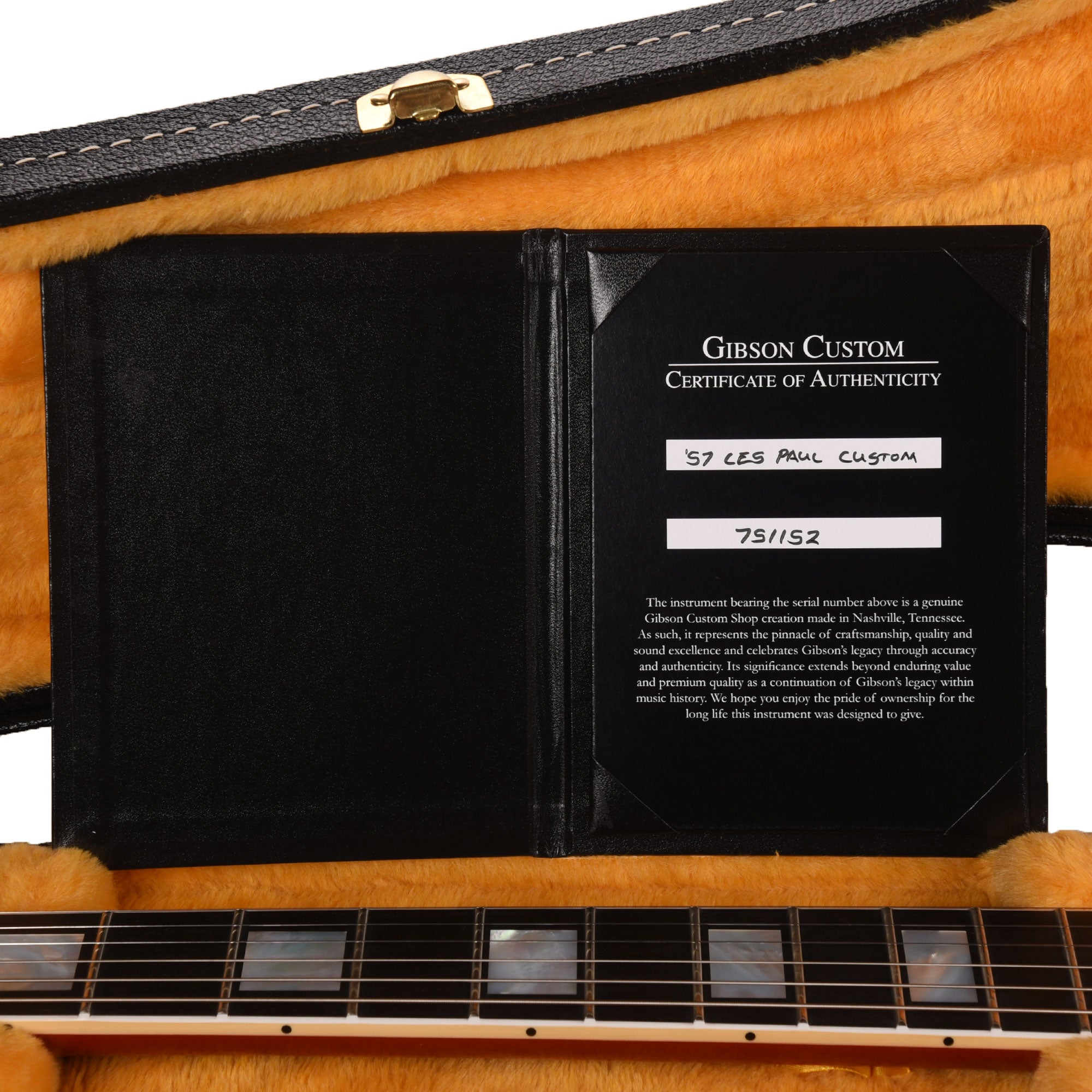 Gibson Custom Shop 1957 Les Paul Custom Heavy Antique Cardinal Red VOS w/60 V2 Neck Electric Guitars / Solid Body