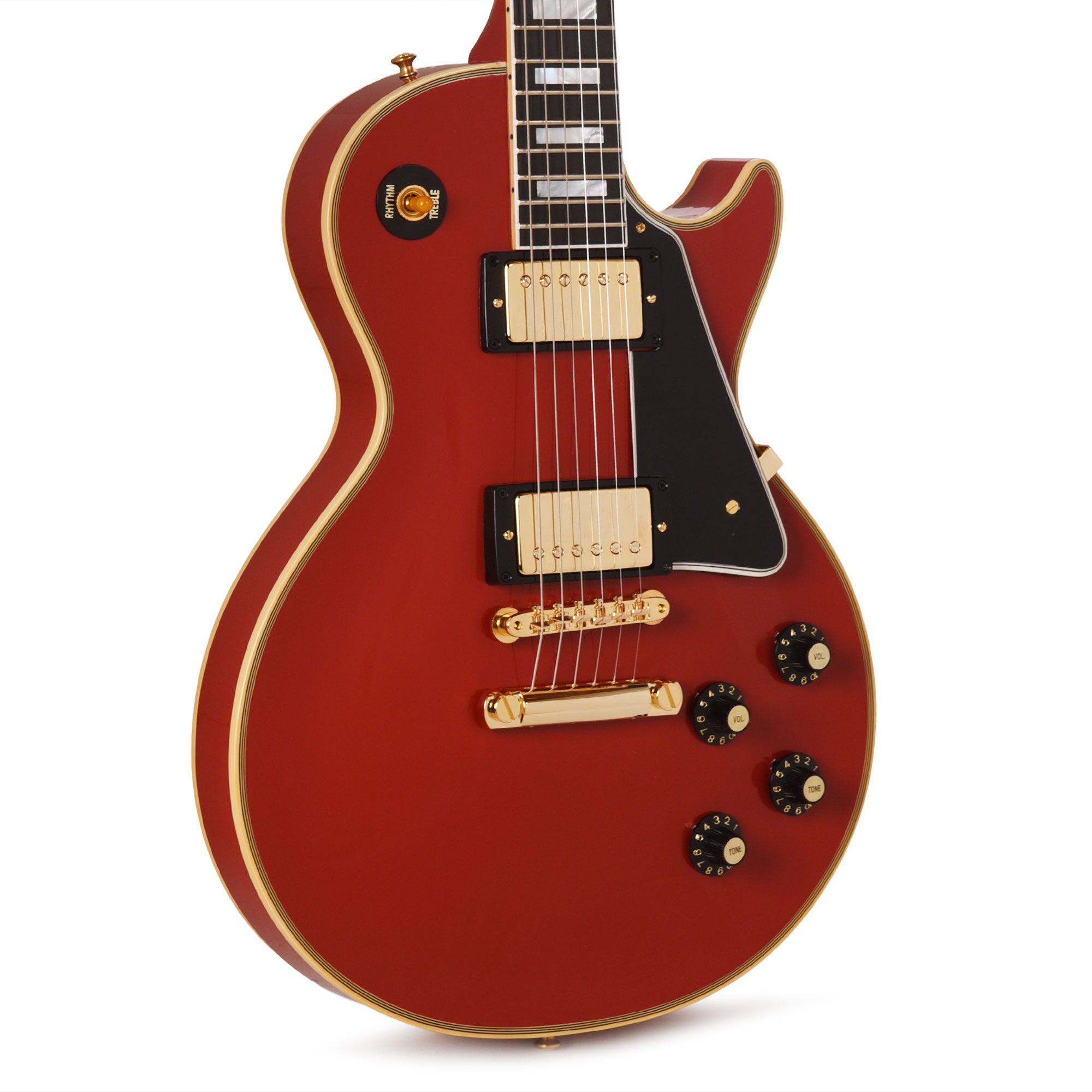 Gibson Custom Shop 1957 Les Paul Custom Heavy Antique Cardinal Red VOS w/60 V2 Neck Electric Guitars / Solid Body