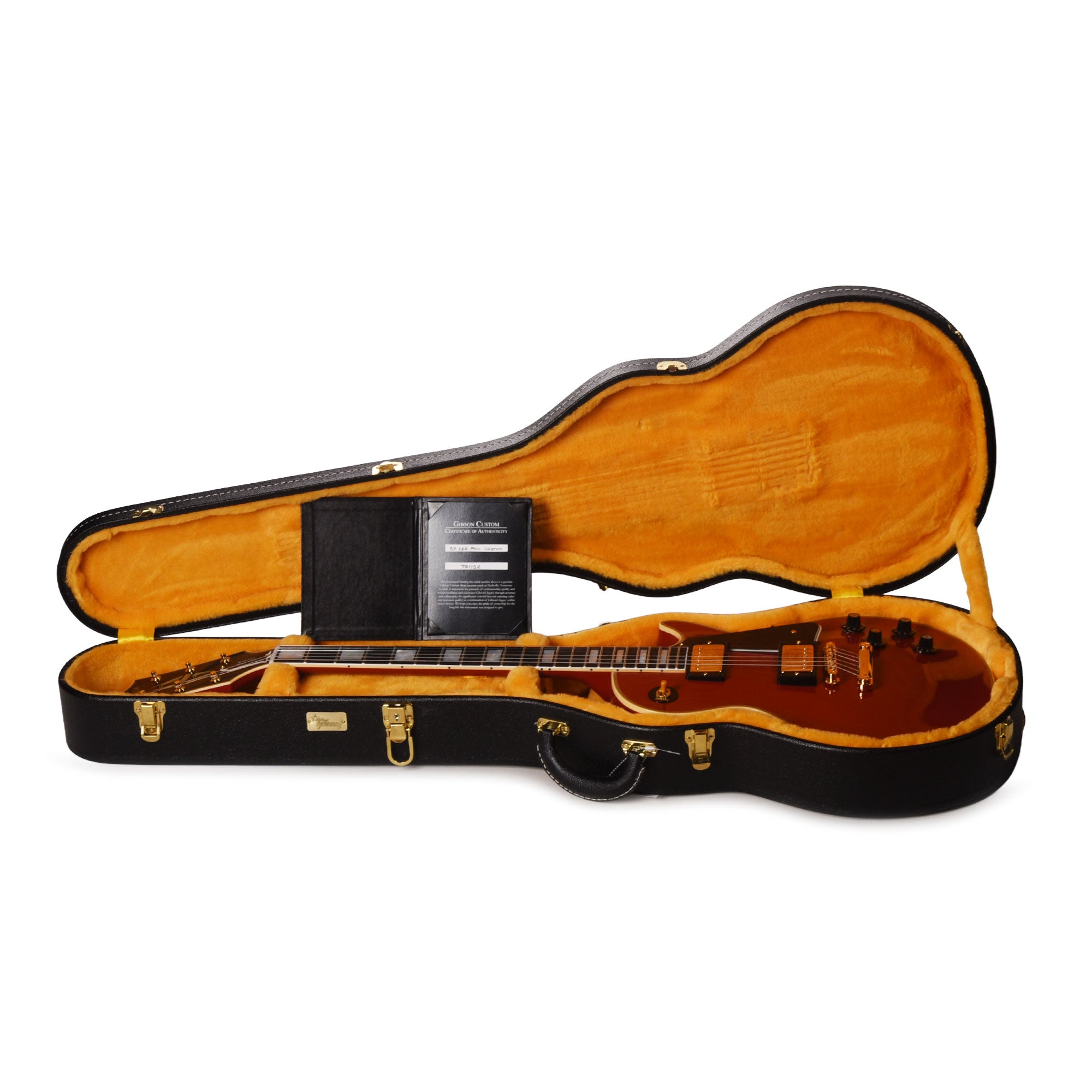 Gibson Custom Shop 1957 Les Paul Custom Heavy Antique Cardinal Red VOS w/60 V2 Neck Electric Guitars / Solid Body