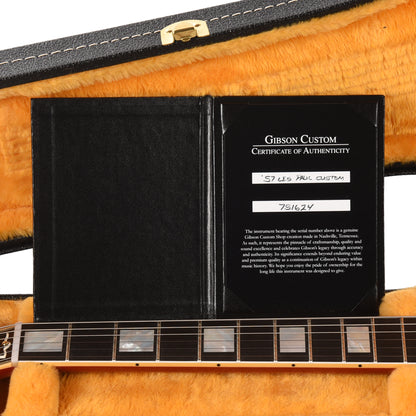 Gibson Custom Shop 1957 Les Paul Custom LEFTY Heavy Antique Cardinal Red VOS w/60 V2 Neck Electric Guitars / Solid Body