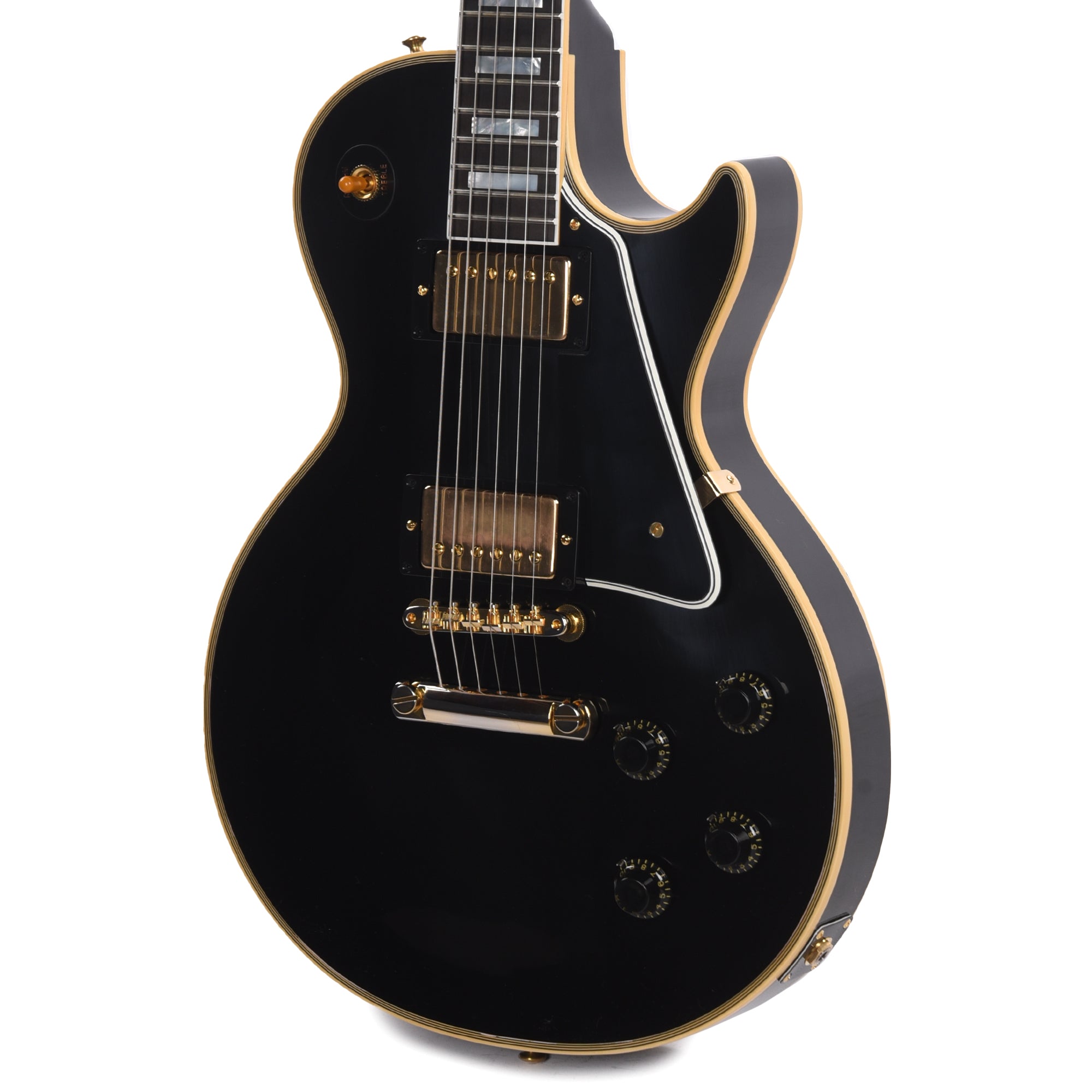 Gibson Custom Shop 1957 Les Paul Custom Reissue 2-Pickup Ebony VOS Electric Guitars / Solid Body