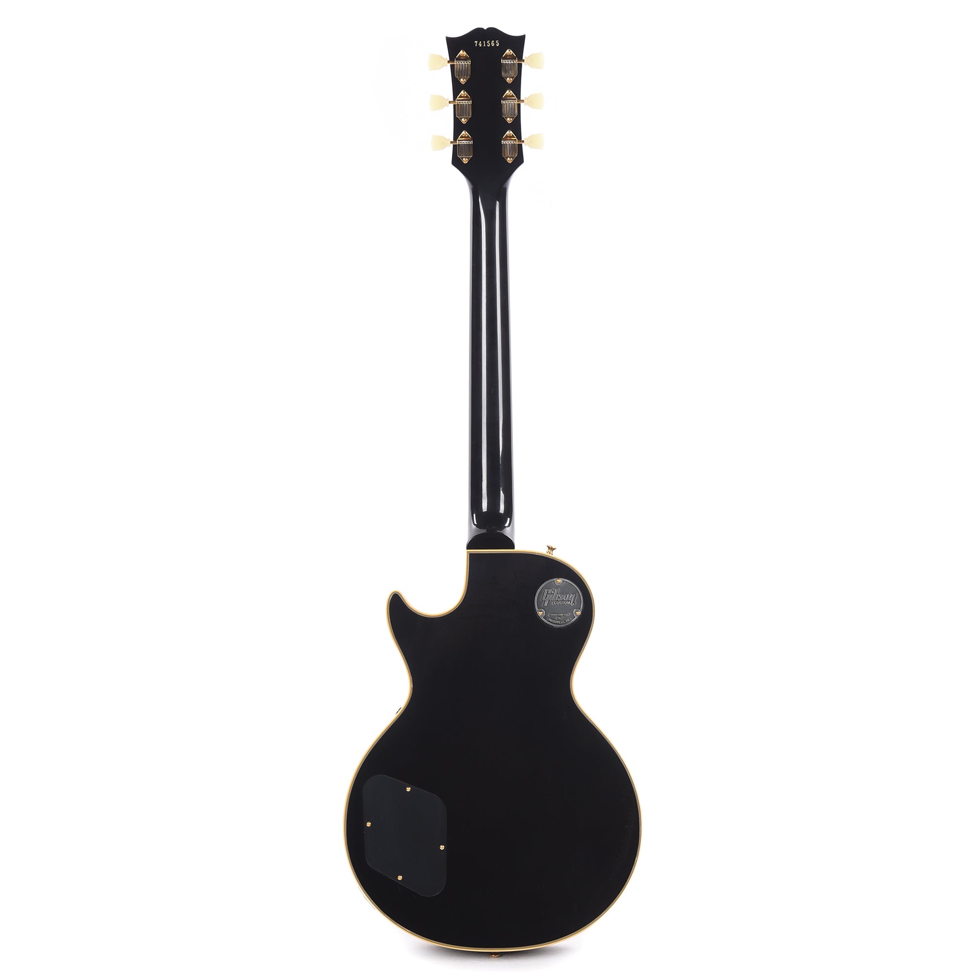 Gibson Custom Shop 1957 Les Paul Custom Reissue 2-Pickup Ebony VOS Electric Guitars / Solid Body