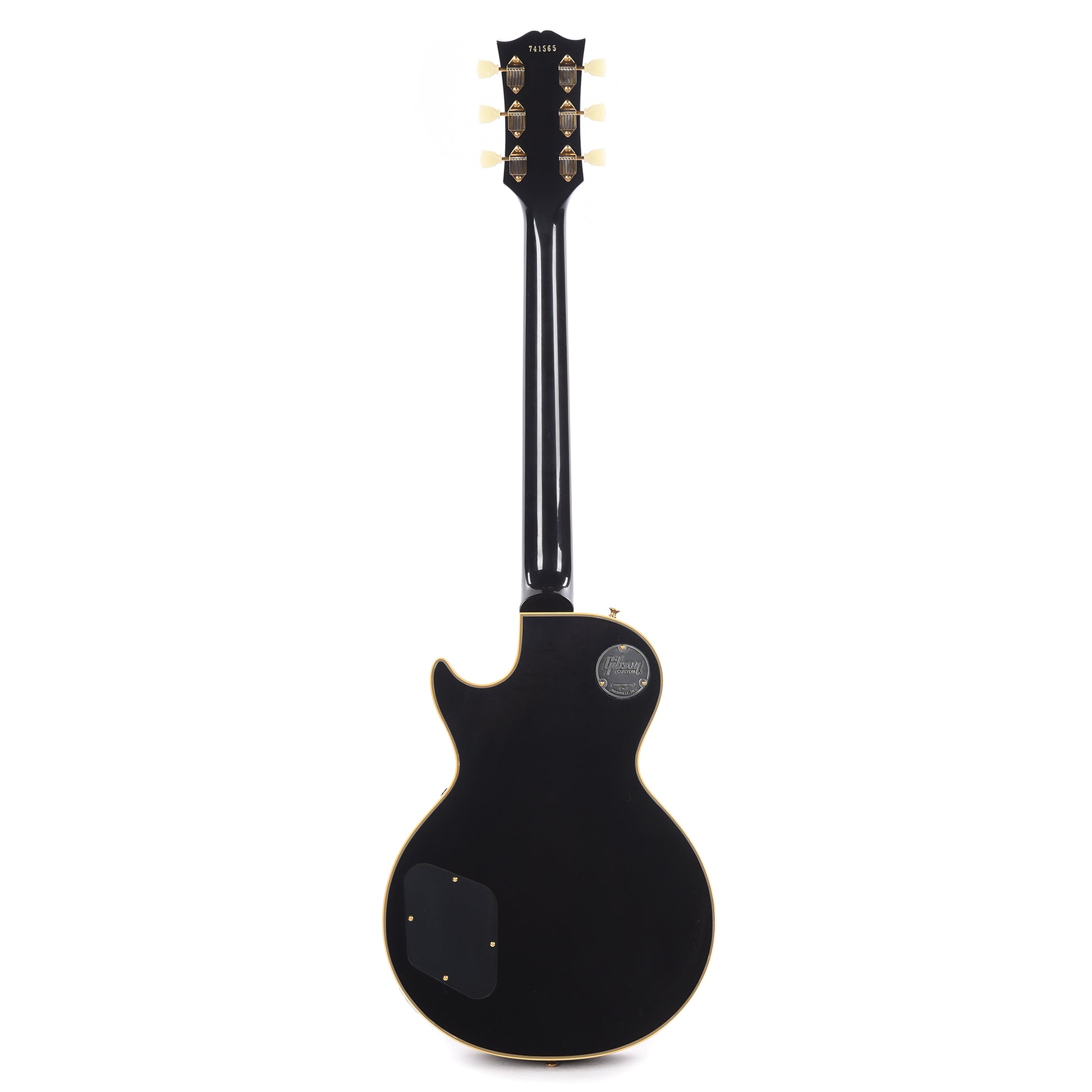 Gibson Custom Shop 1957 Les Paul Custom Reissue 2-Pickup Ebony VOS Electric Guitars / Solid Body