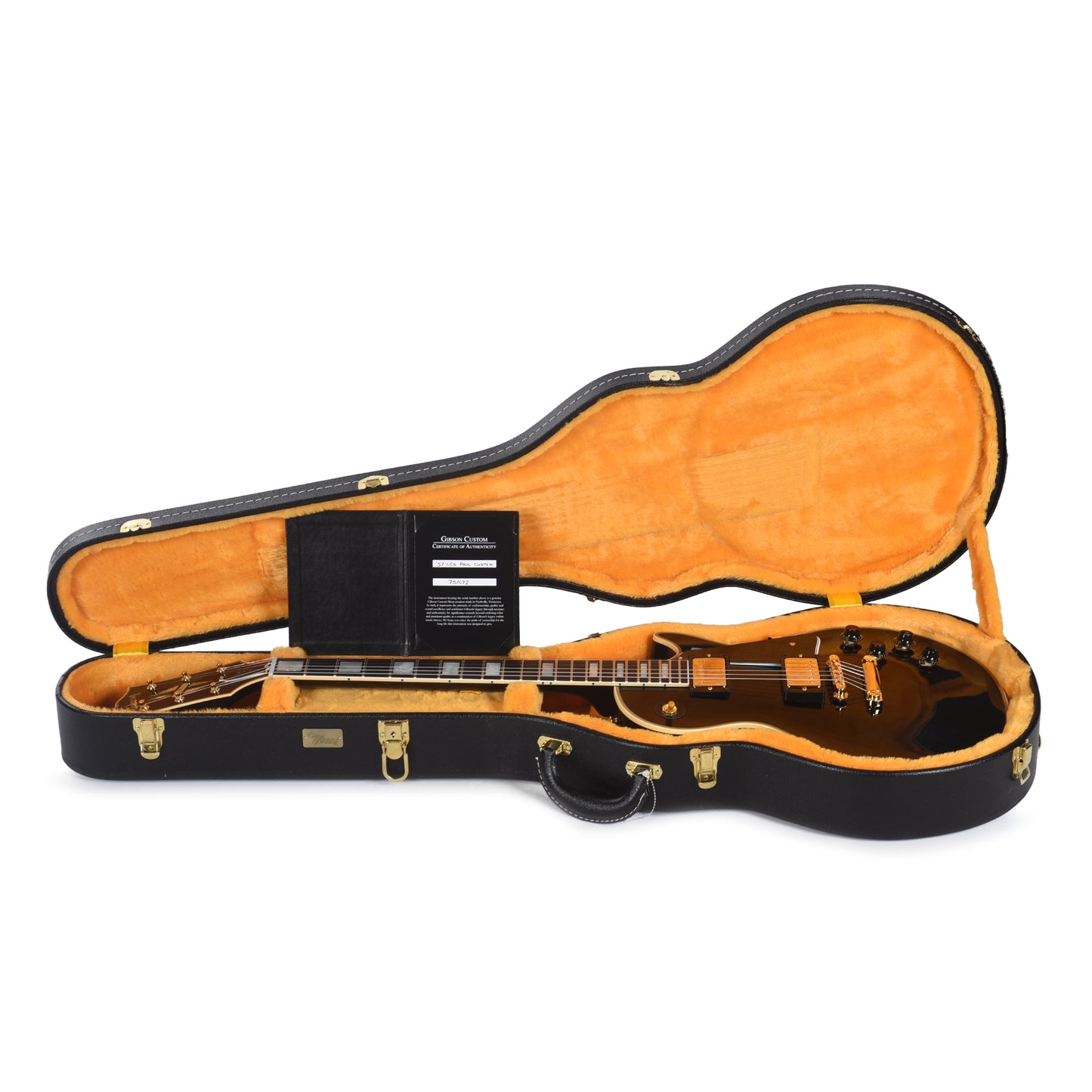Gibson Custom Shop 1957 Les Paul Custom Reissue 2-Pickup Ebony VOS Electric Guitars / Solid Body