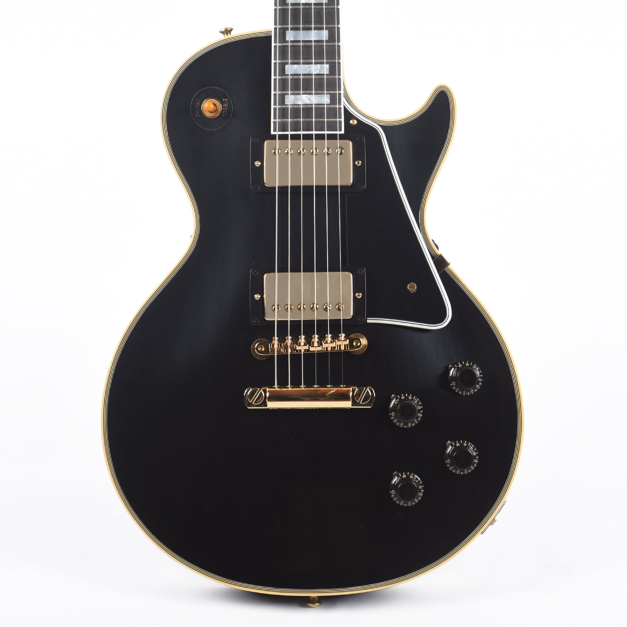 Gibson Custom Shop 1957 Les Paul Custom Reissue 2-Pickup Ebony VOS Electric Guitars / Solid Body