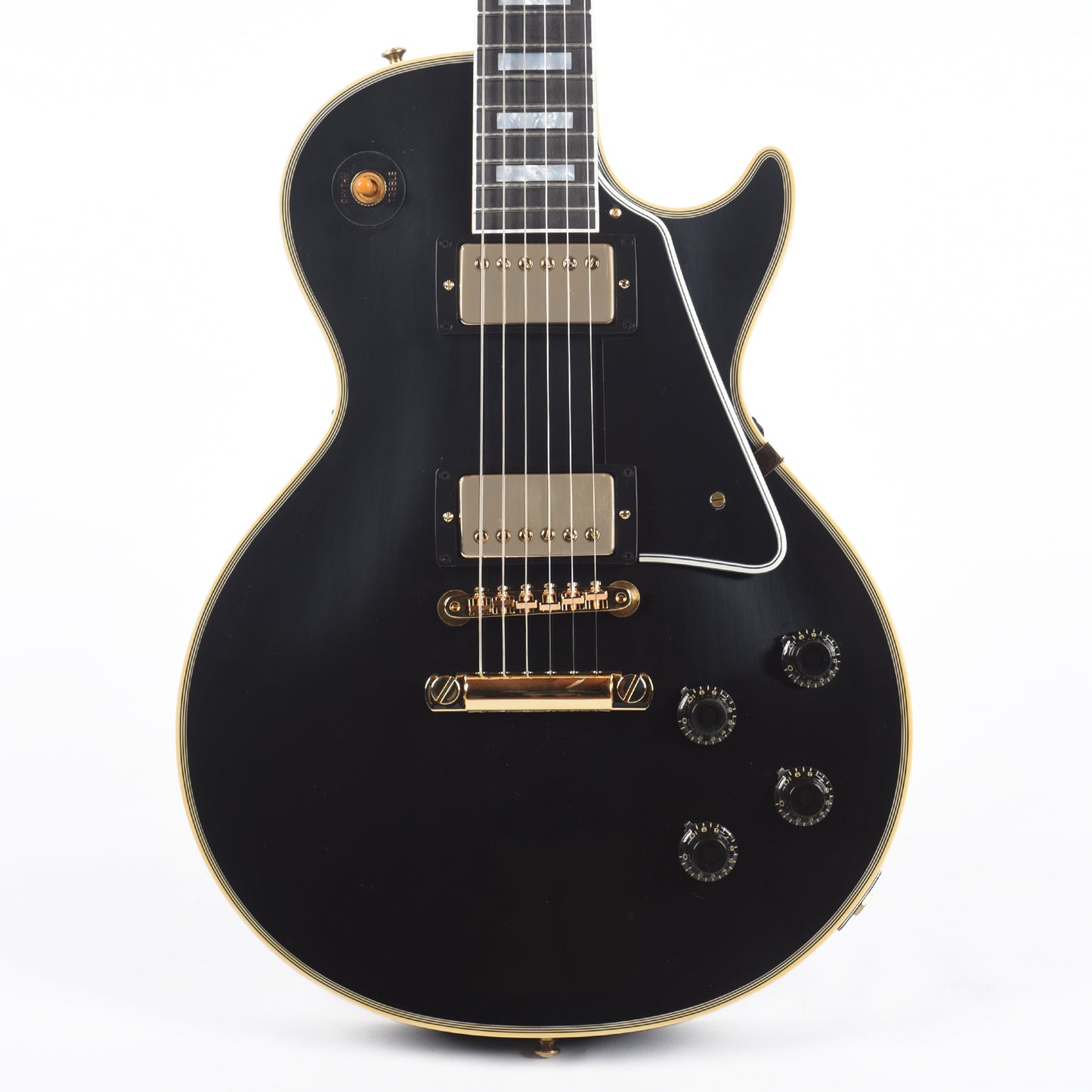 Gibson Custom Shop 1957 Les Paul Custom Reissue 2-Pickup Ebony VOS Electric Guitars / Solid Body