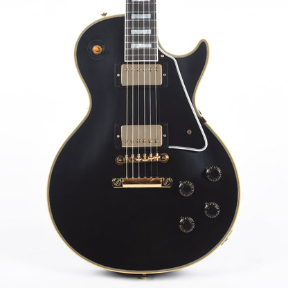 Gibson Custom Shop 1957 Les Paul Custom Reissue 2-Pickup Ebony VOS Electric Guitars / Solid Body
