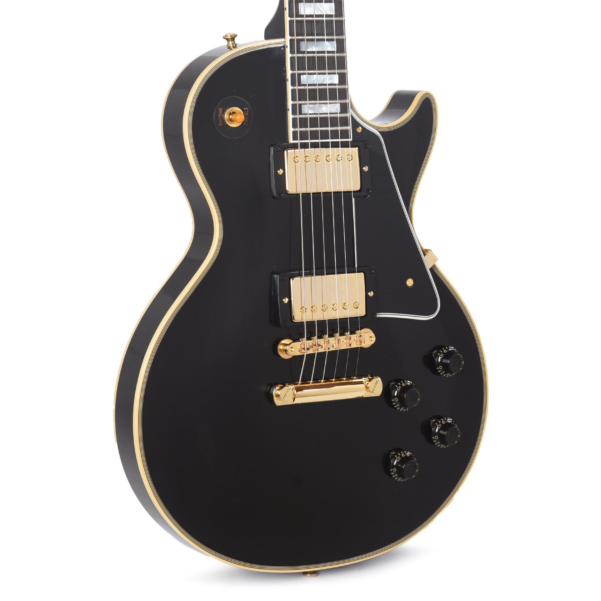 Gibson Custom Shop 1957 Les Paul Custom Reissue 2-Pickup Ebony VOS Electric Guitars / Solid Body