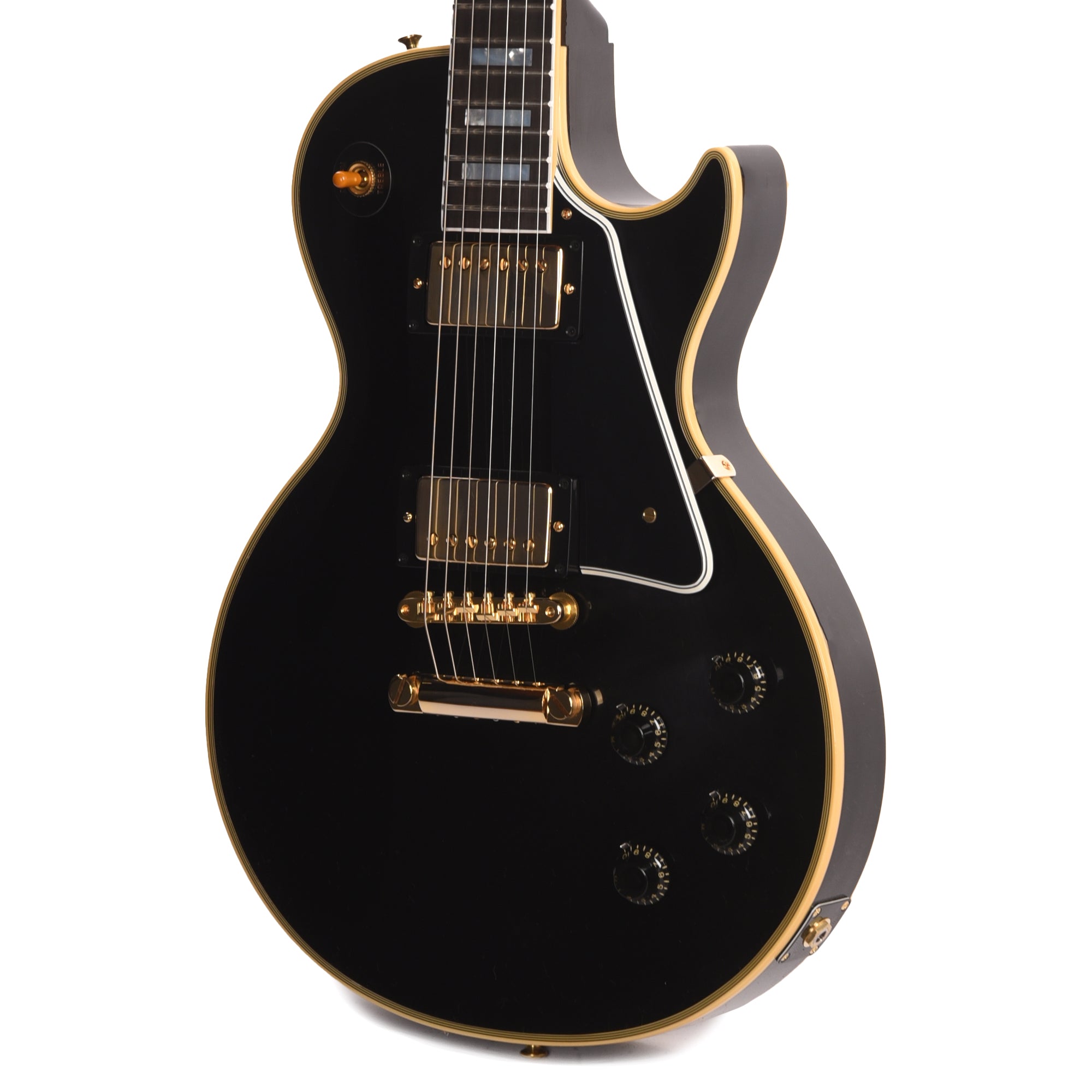 Gibson Custom Shop 1957 Les Paul Custom Reissue 2-Pickup Ebony VOS Electric Guitars / Solid Body