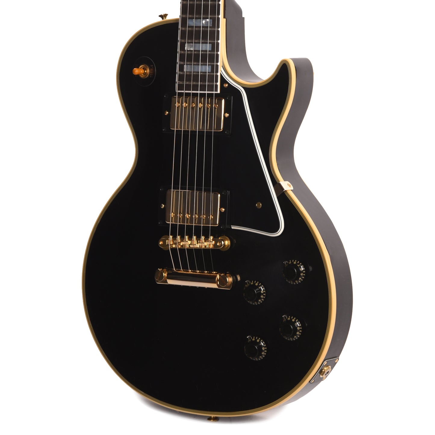 Gibson Custom Shop 1957 Les Paul Custom Reissue 2-Pickup Ebony VOS Electric Guitars / Solid Body