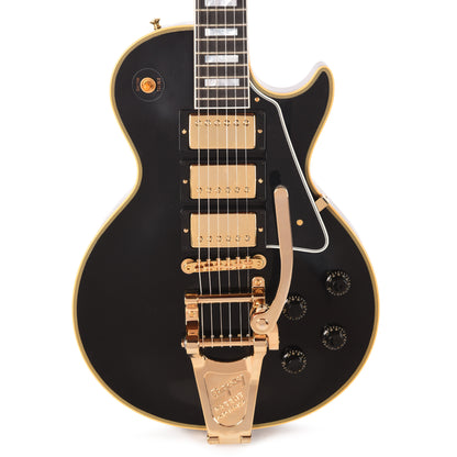 Gibson Custom Shop 1957 Les Paul Custom Reissue 3-Pickup Ebony VOS GH w/Bigsby Electric Guitars / Solid Body