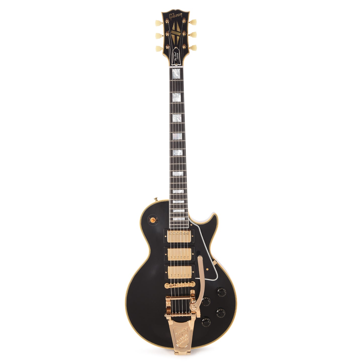 Gibson Custom Shop 1957 Les Paul Custom Reissue 3-Pickup Ebony VOS GH w/Bigsby Electric Guitars / Solid Body