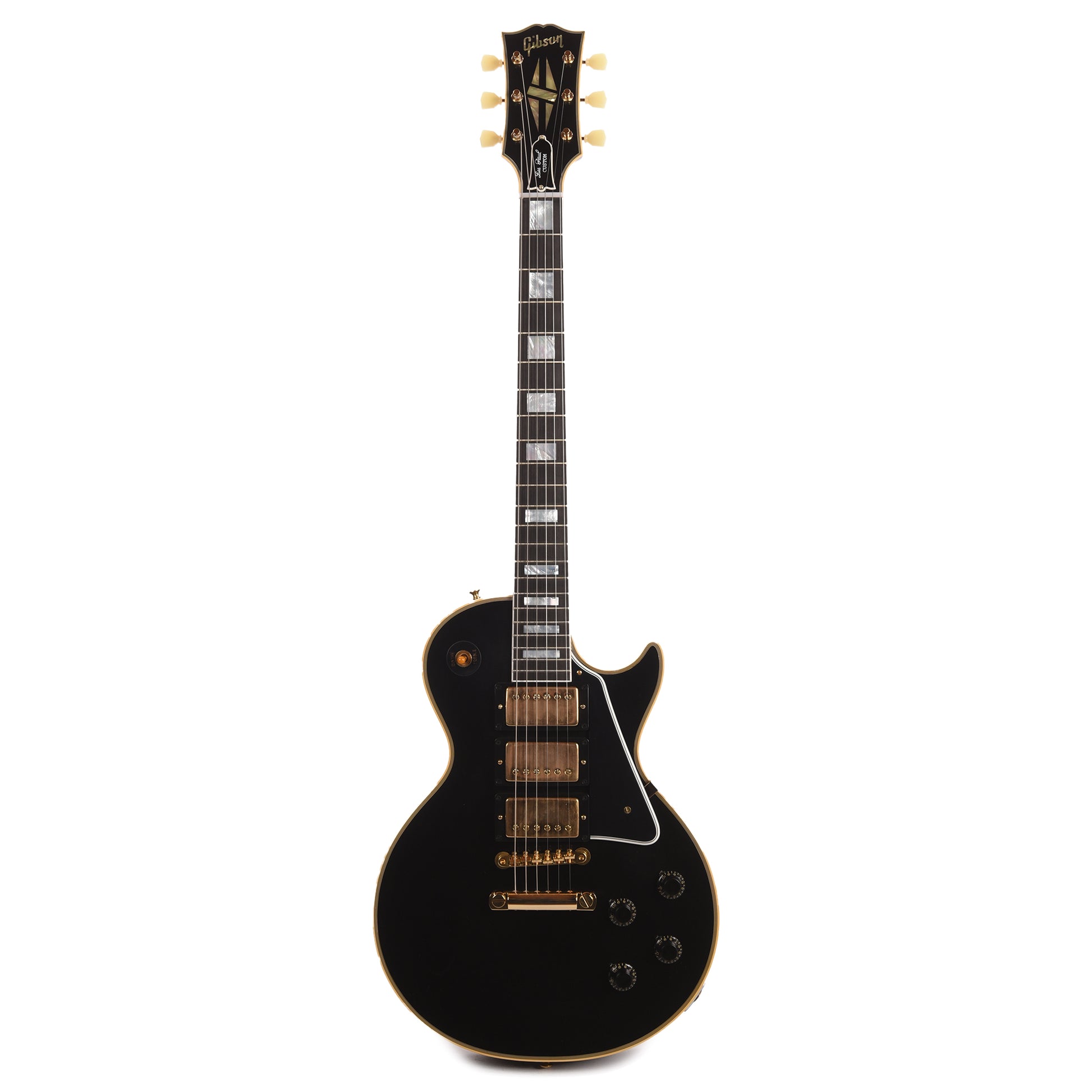 Gibson Custom Shop 1957 Les Paul Custom Reissue 3-Pickup Ebony VOS Electric Guitars / Solid Body