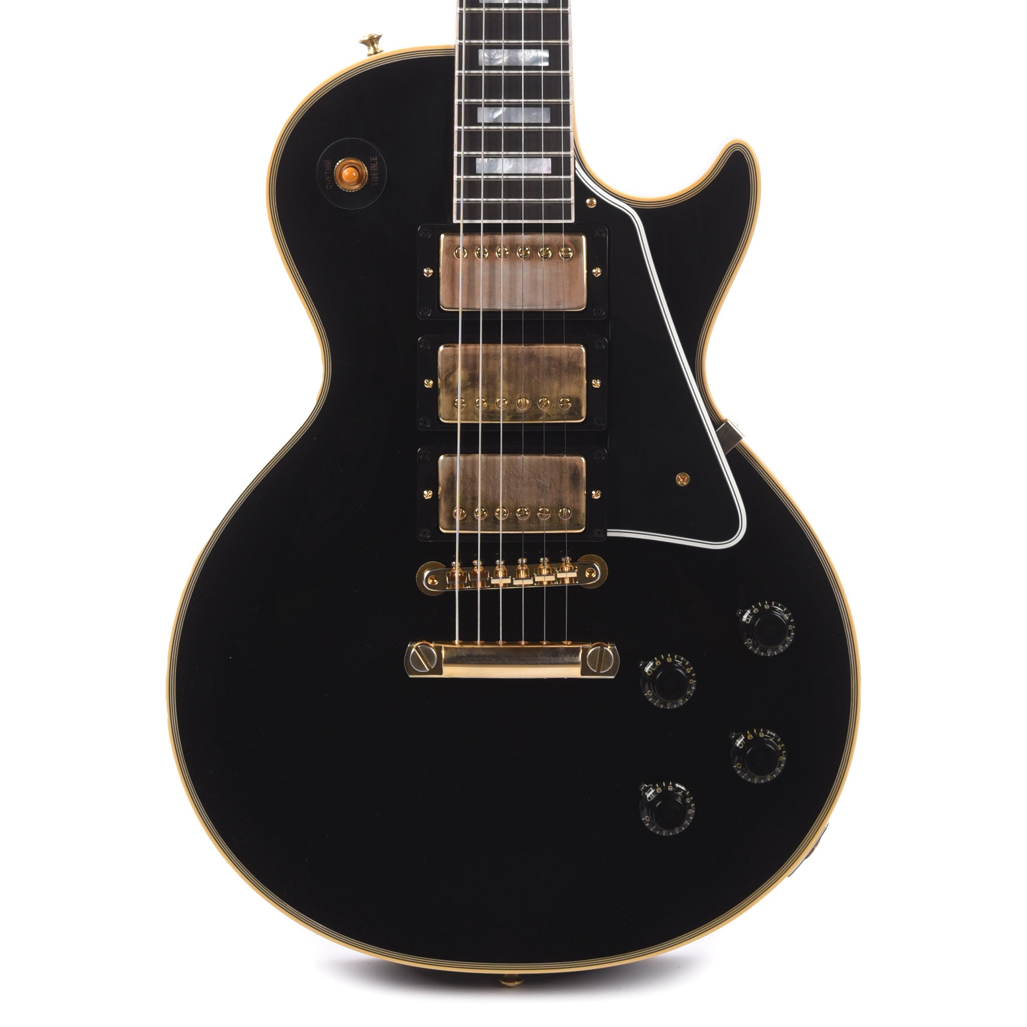 Gibson Custom Shop 1957 Les Paul Custom Reissue 3-Pickup Ebony VOS Electric Guitars / Solid Body