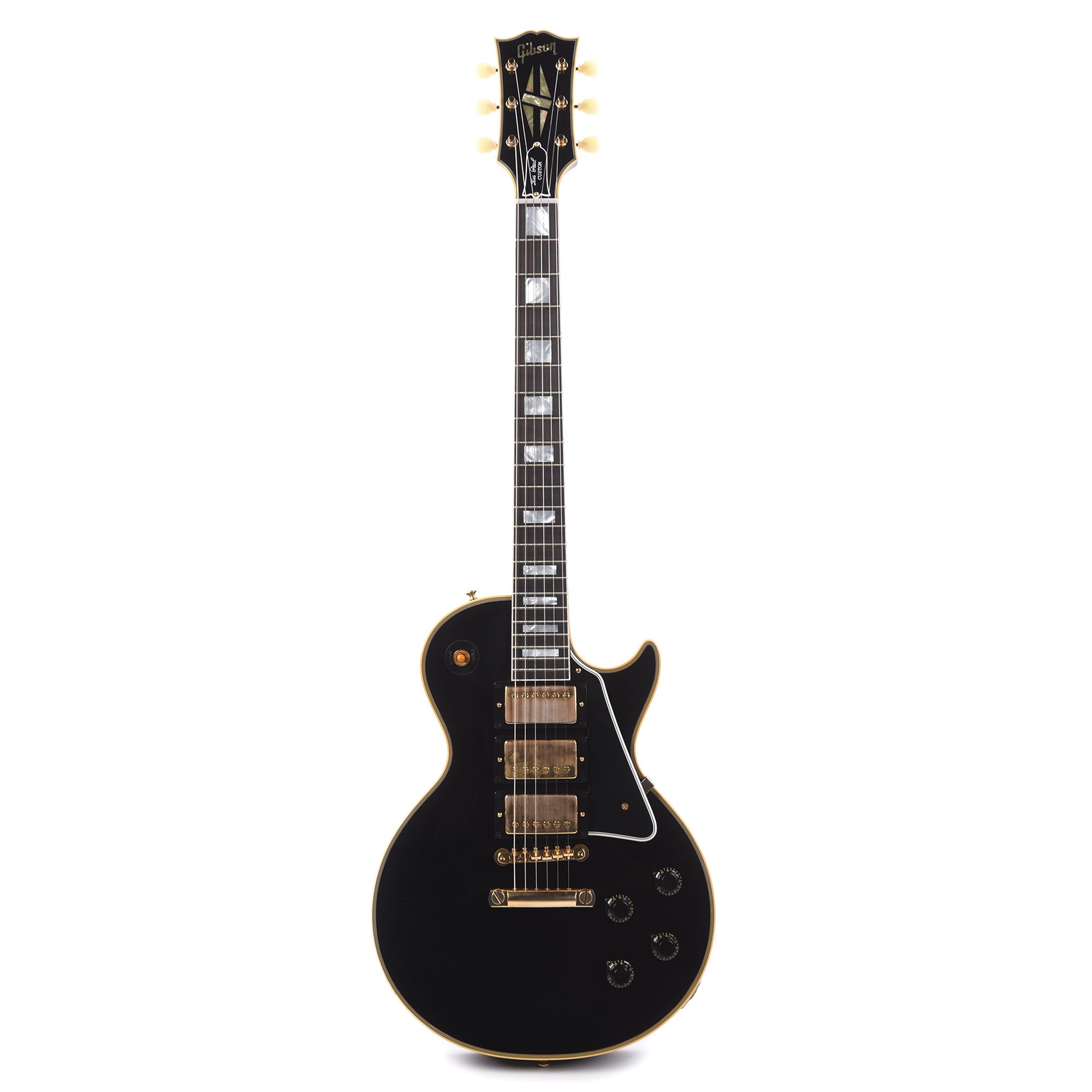 Gibson Custom Shop 1957 Les Paul Custom Reissue 3-Pickup Ebony VOS Electric Guitars / Solid Body