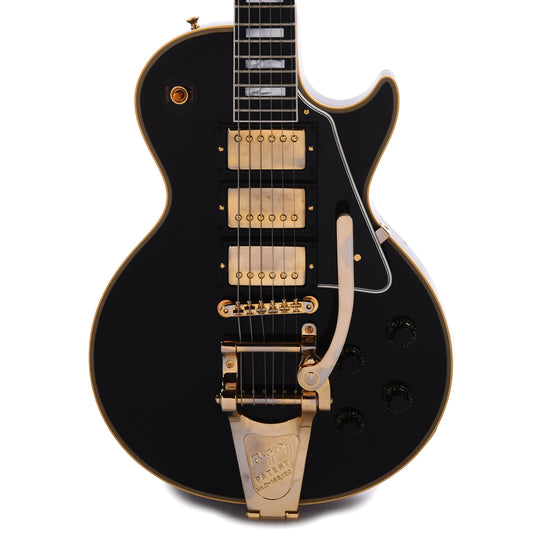 Gibson Custom Shop 1957 Les Paul Custom Reissue 3-Pickup Ebony VOS w/Bigsby Electric Guitars / Solid Body
