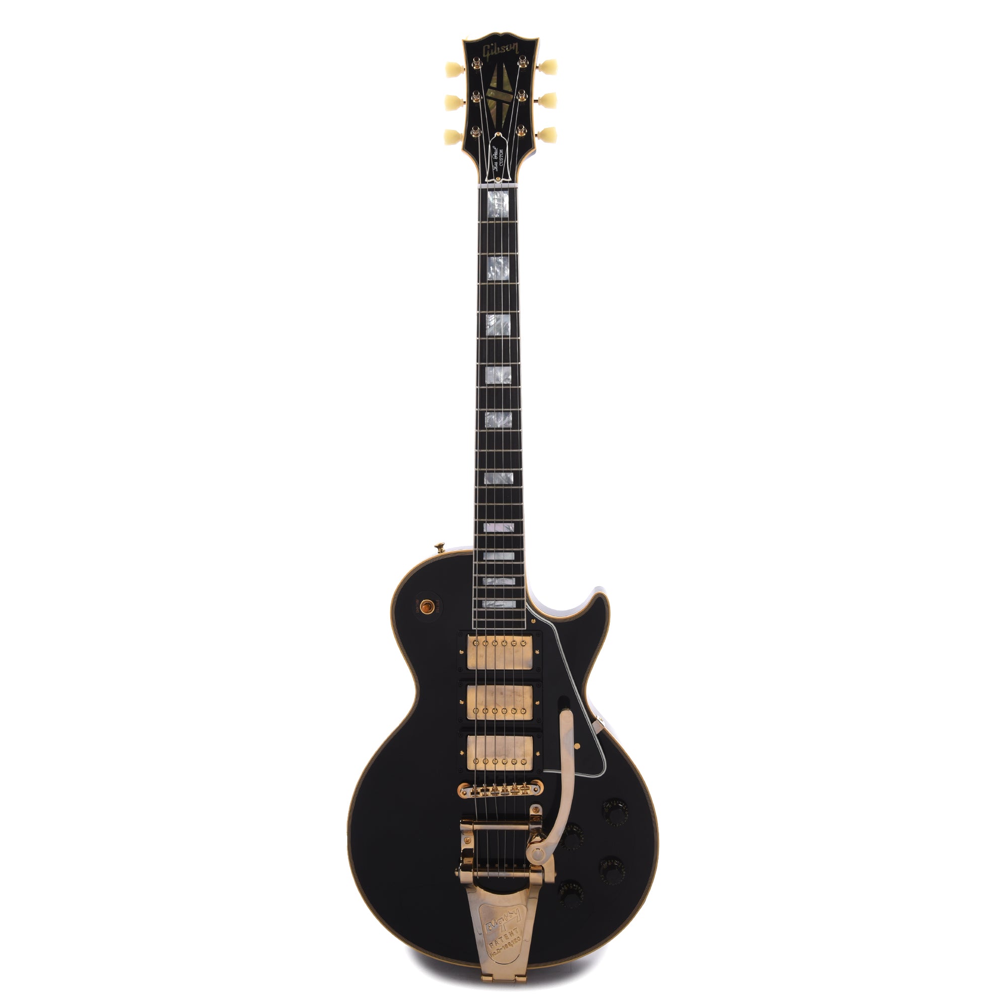 Gibson Custom Shop 1957 Les Paul Custom Reissue 3-Pickup Ebony VOS w/Bigsby Electric Guitars / Solid Body